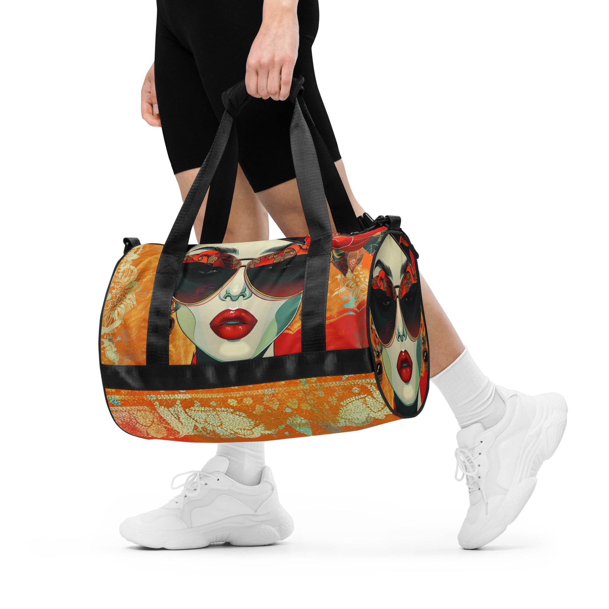 All-over print gym bag