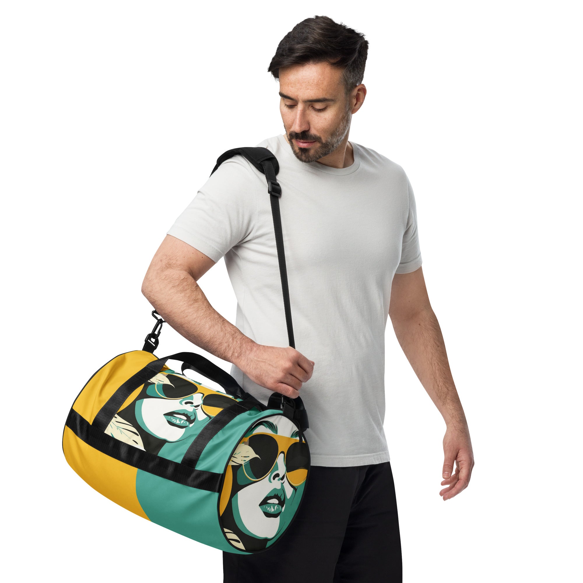 All-over print gym bag