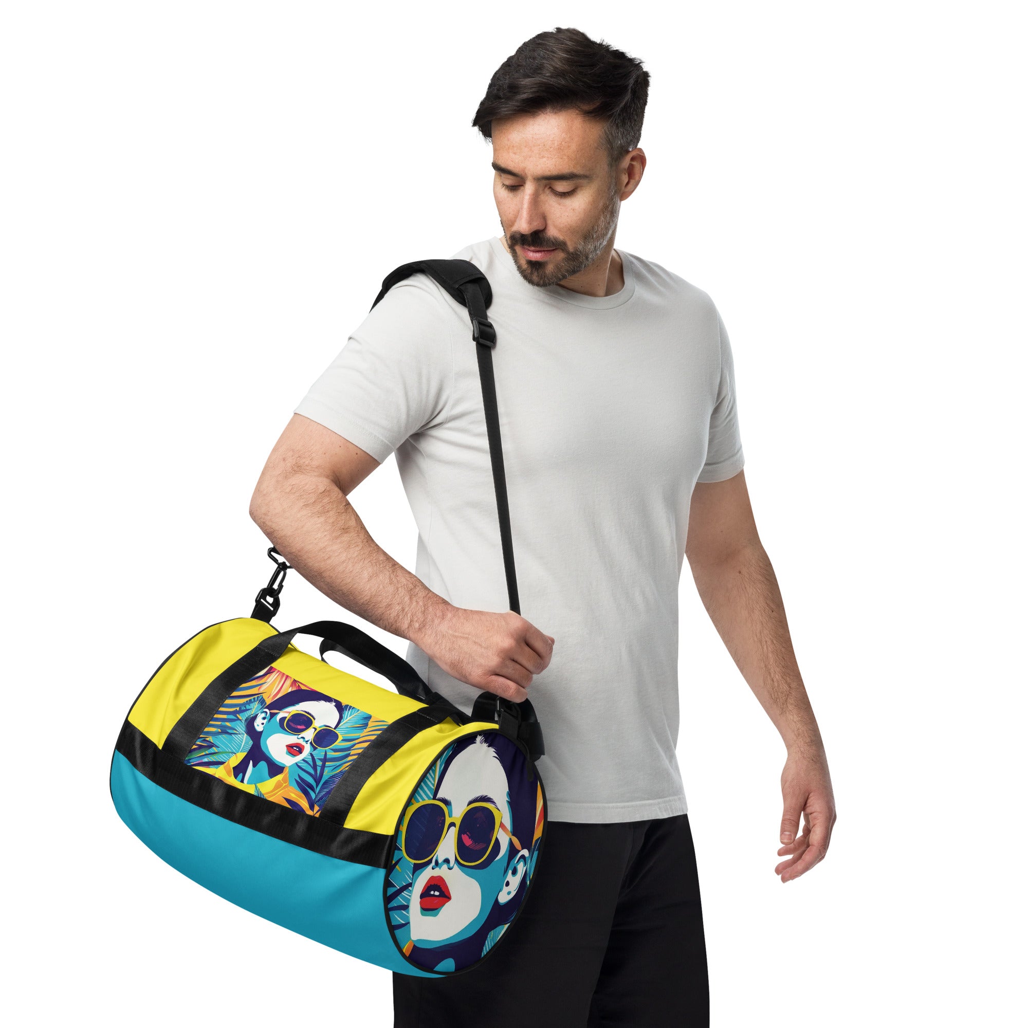All-over print gym bag