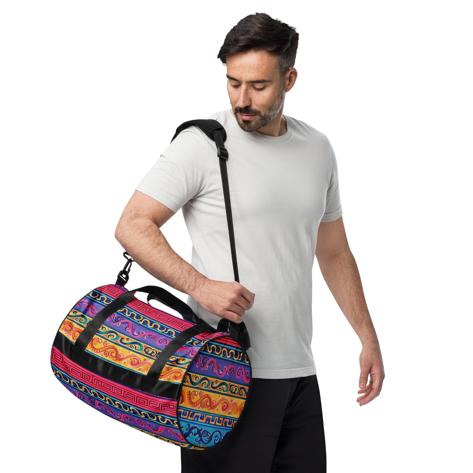 All-over print gym bag
