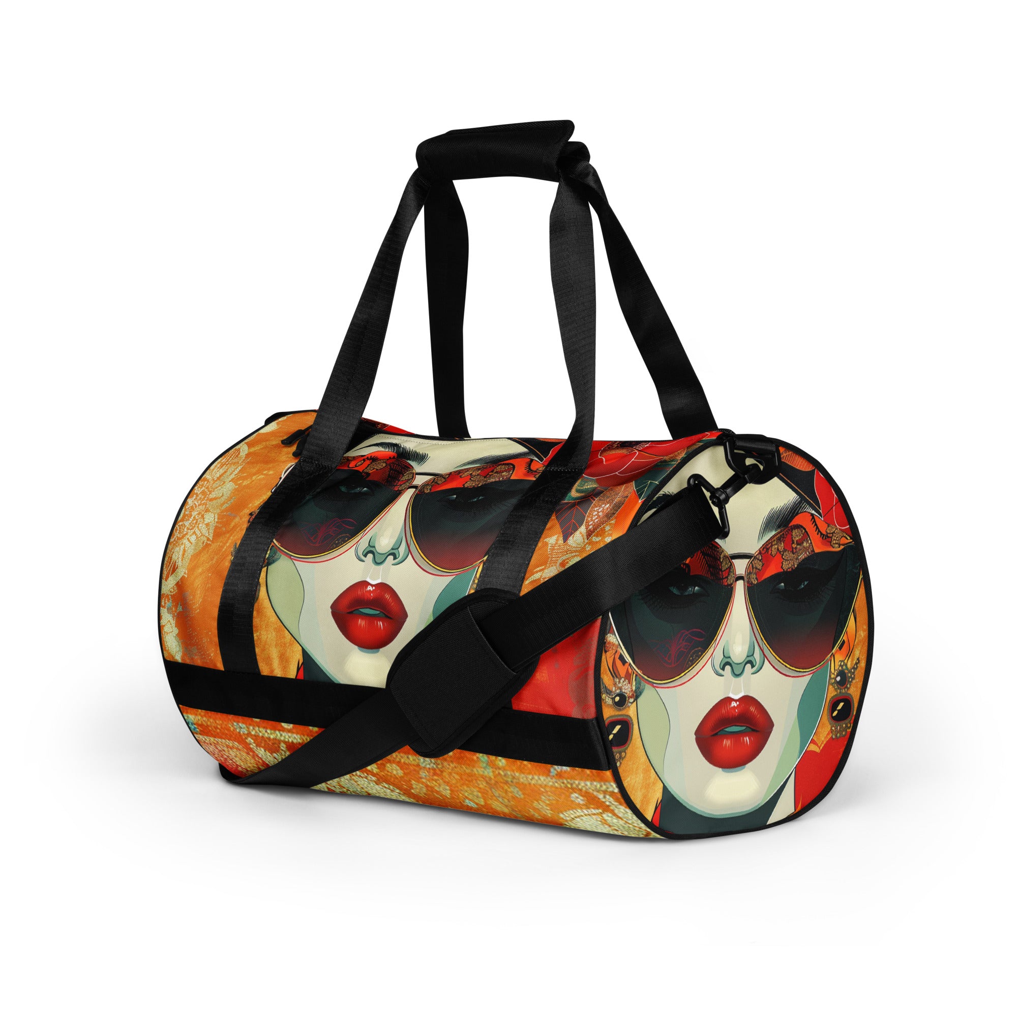 All-over print gym bag