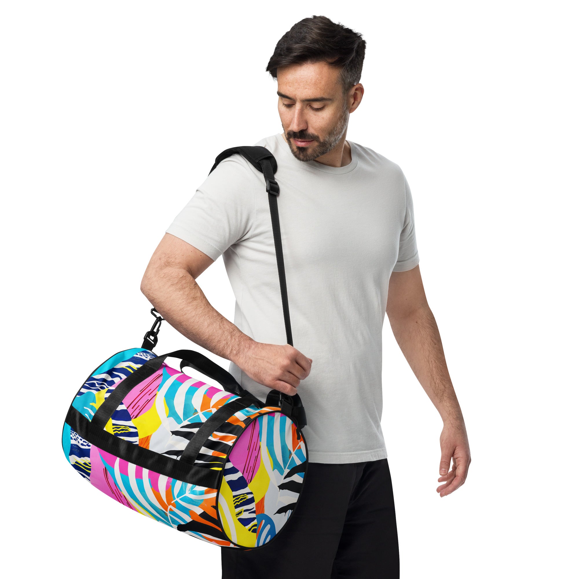 All-over print gym bag
