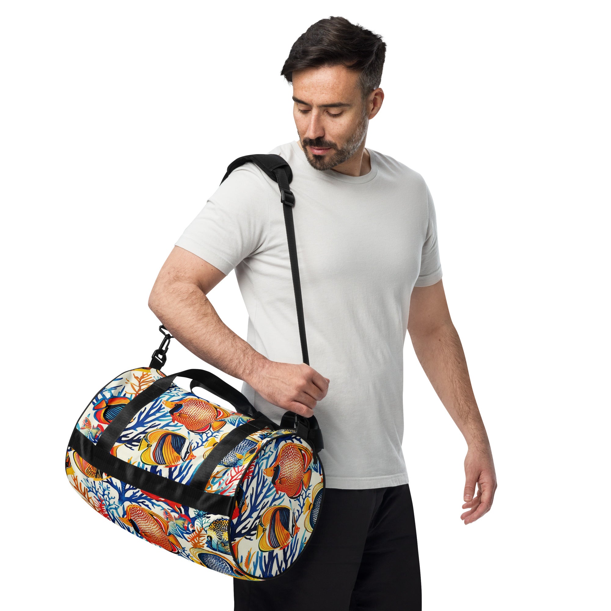 All-over print gym bag