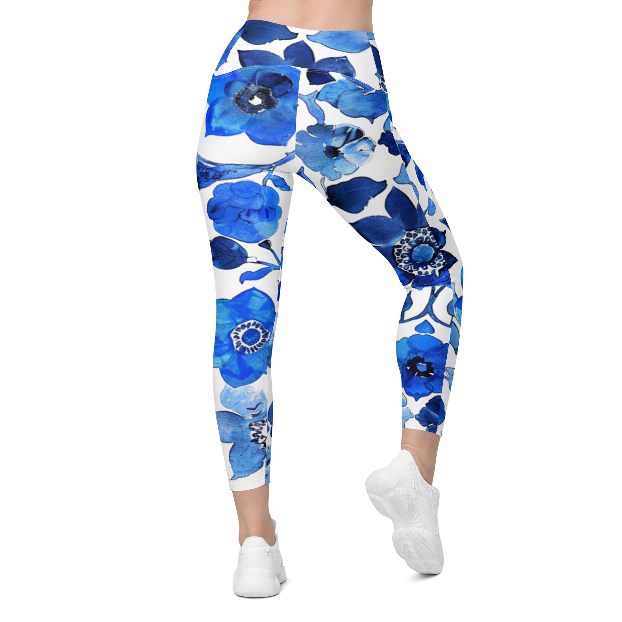 Crossover leggings with pockets