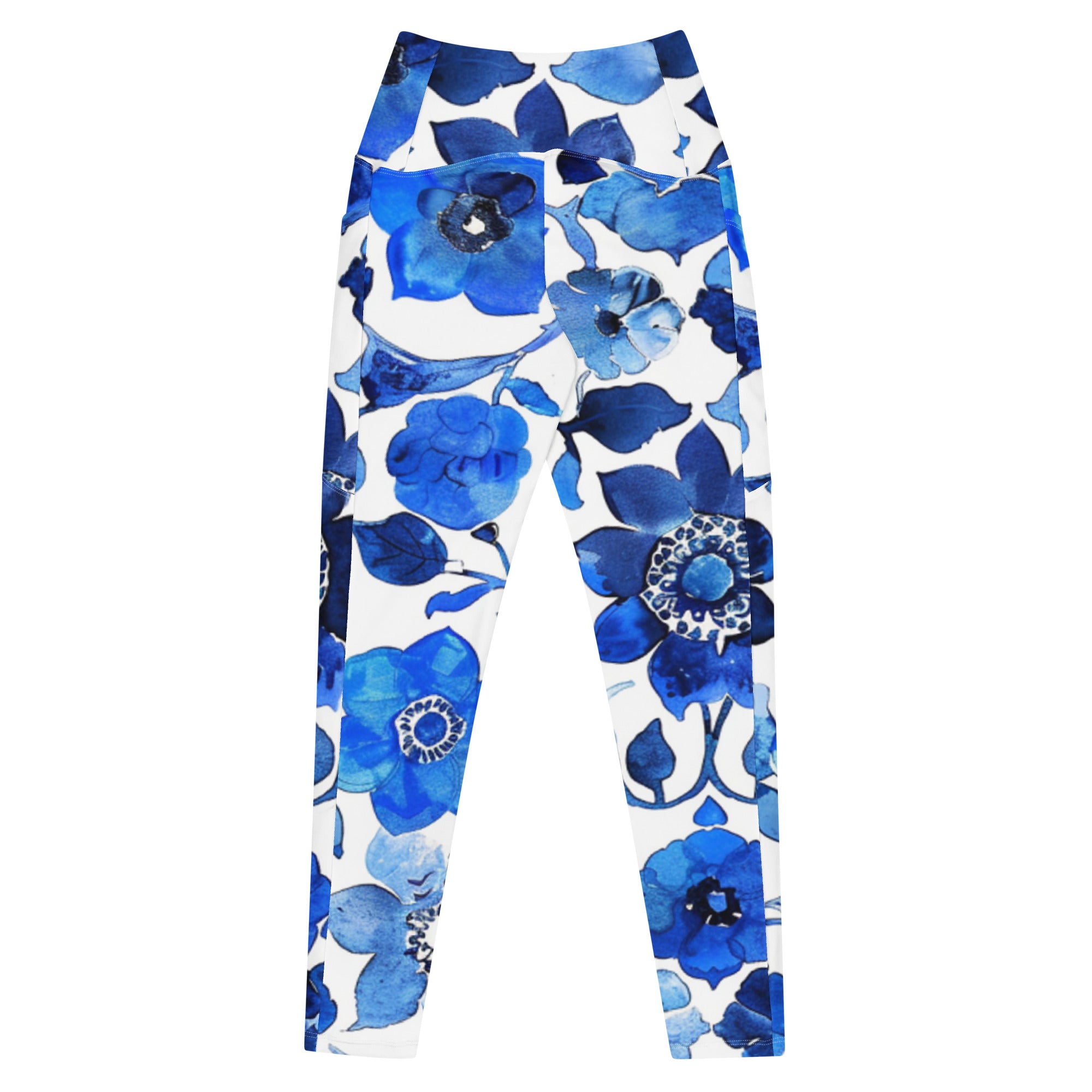 Crossover leggings with pockets