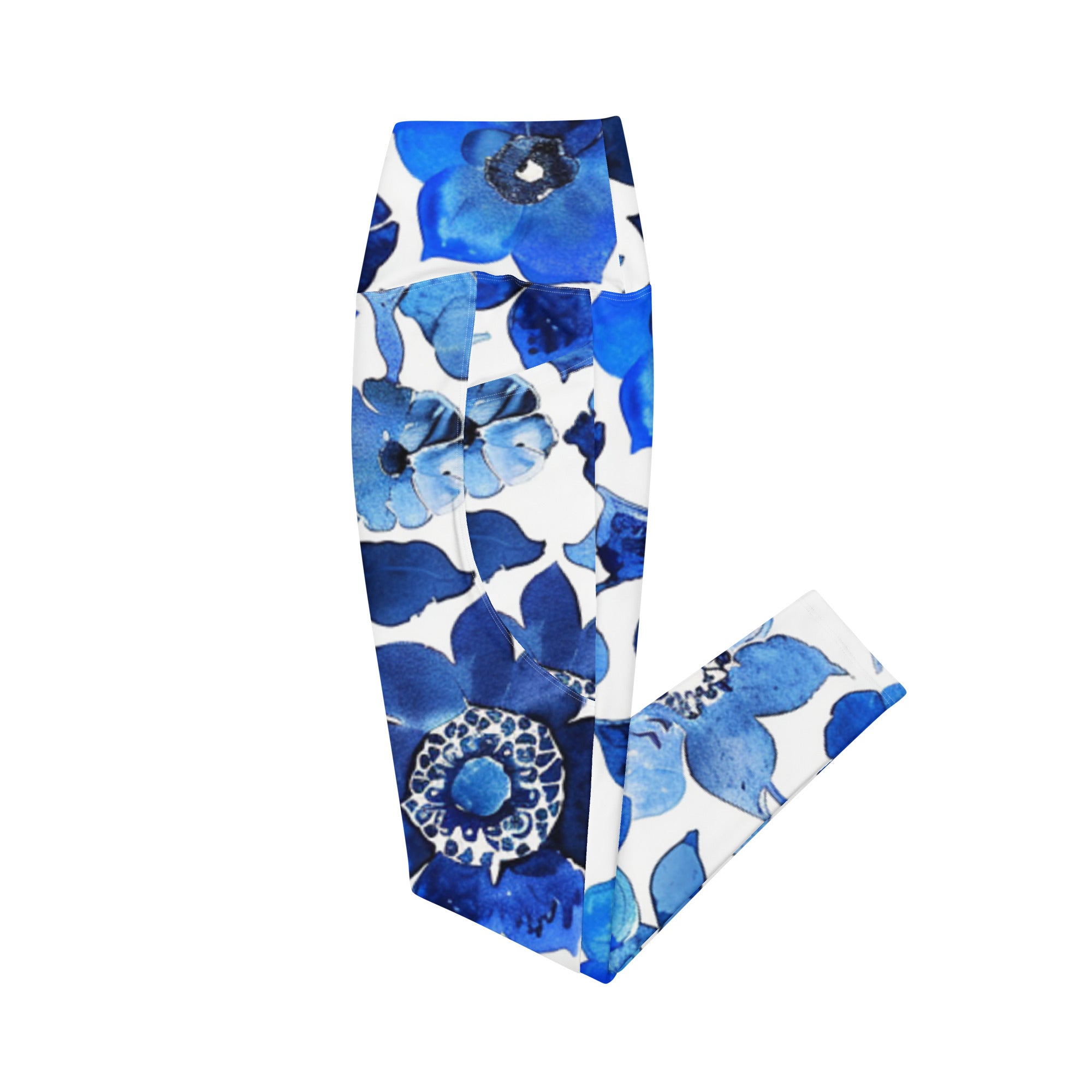 Crossover leggings with pockets