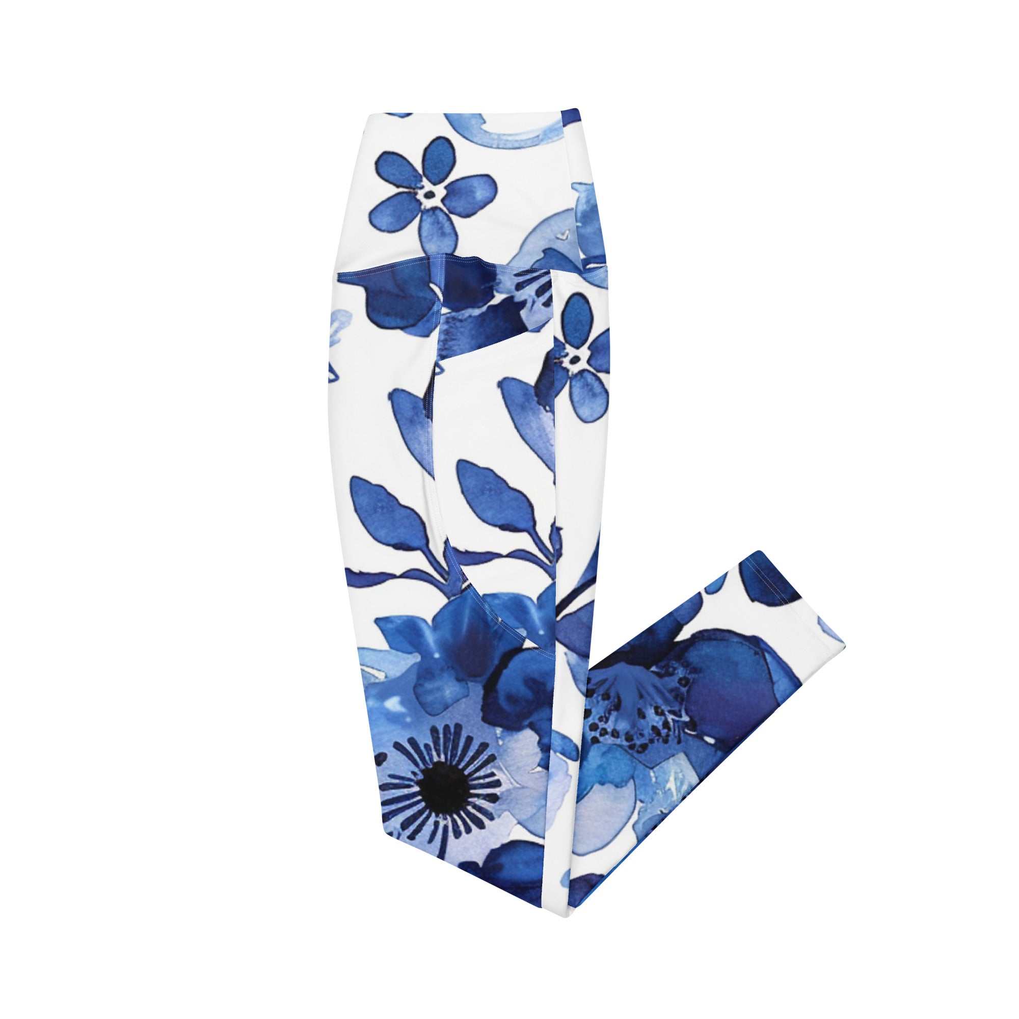 Crossover leggings with pockets