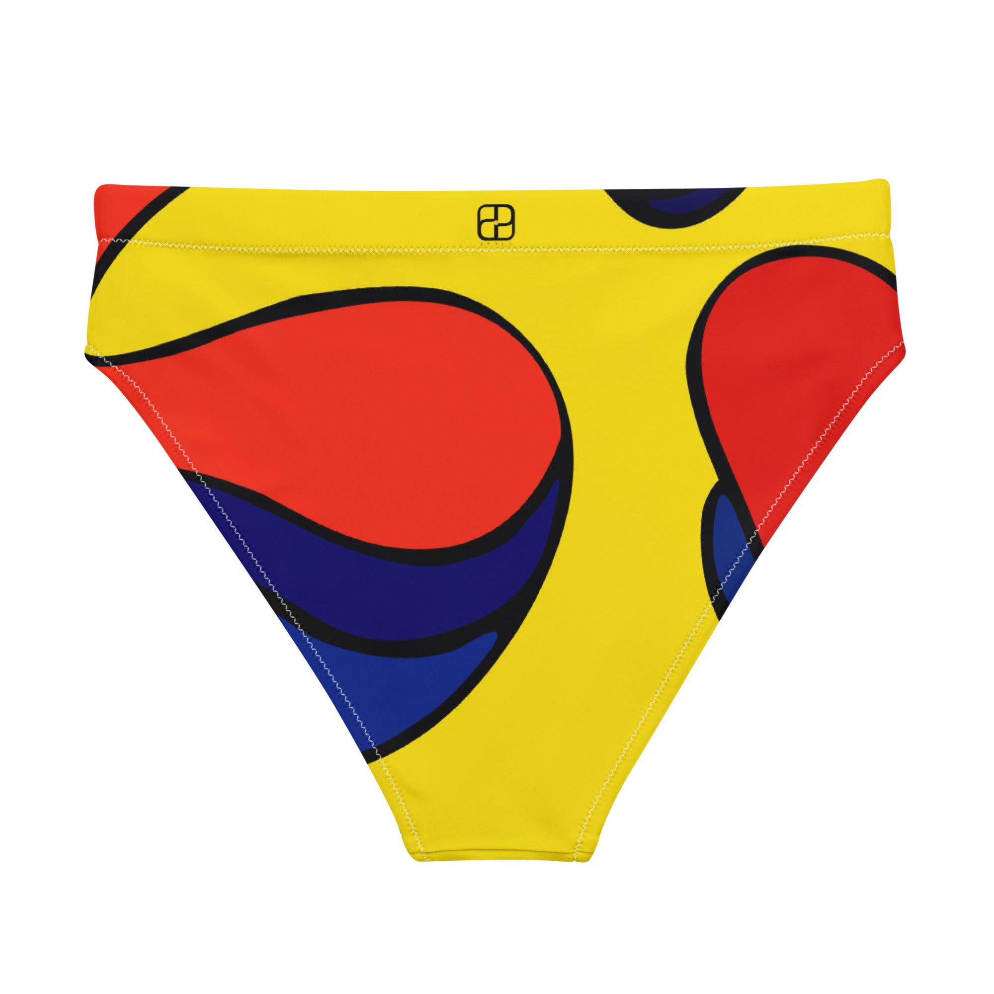 Recycled high-waisted bikini bottom
