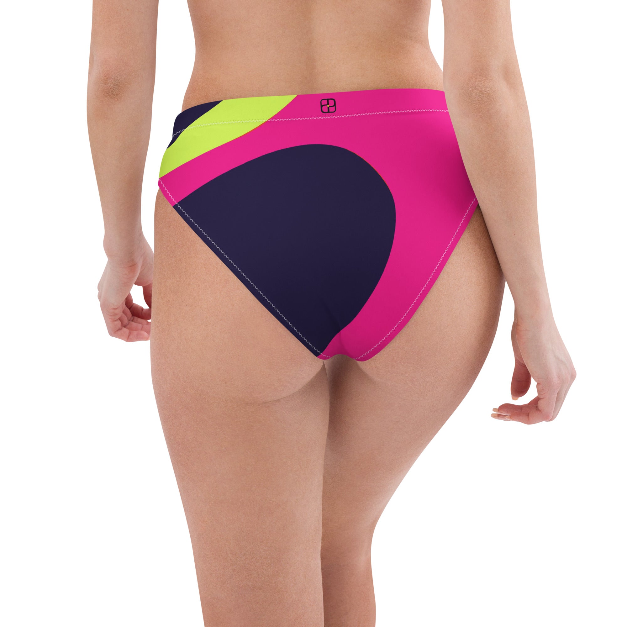 Recycled high-waisted bikini bottom