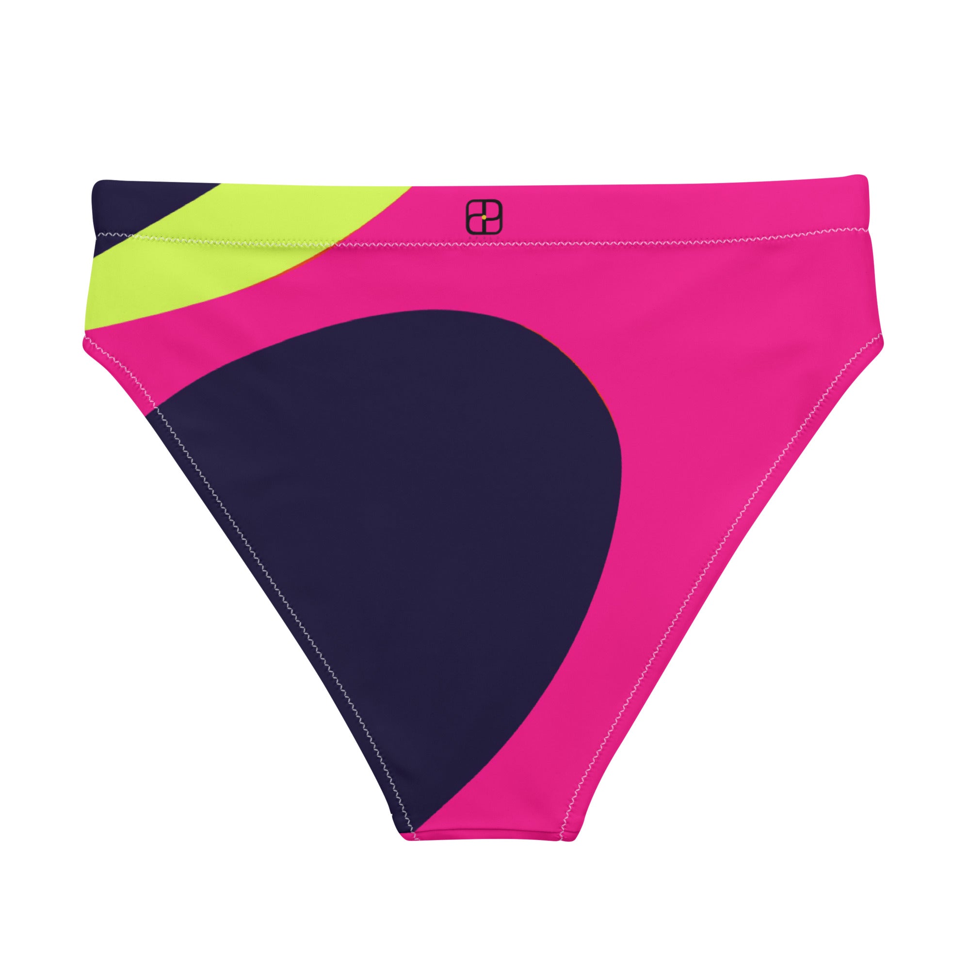 Recycled high-waisted bikini bottom
