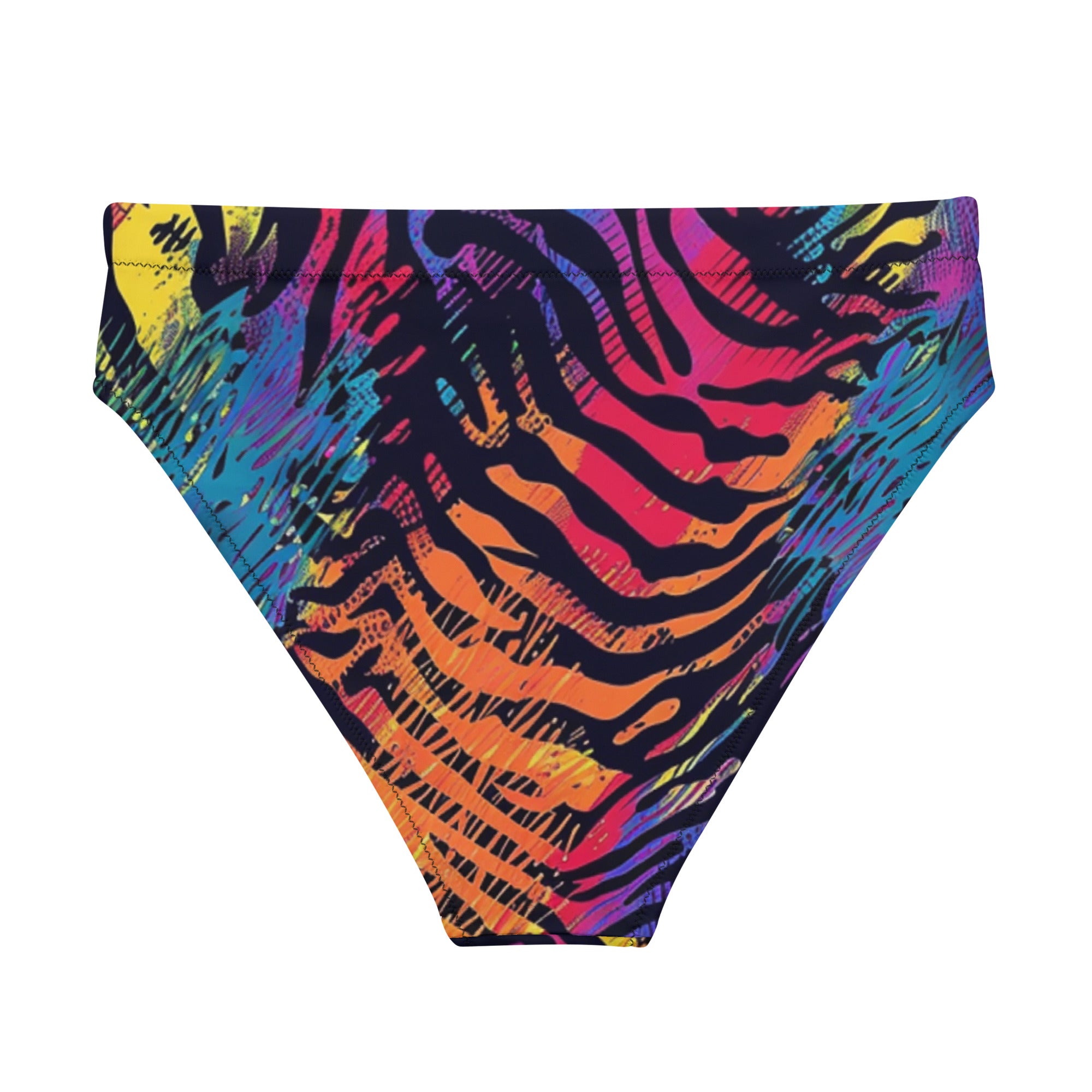 Recycled high-waisted bikini bottom
