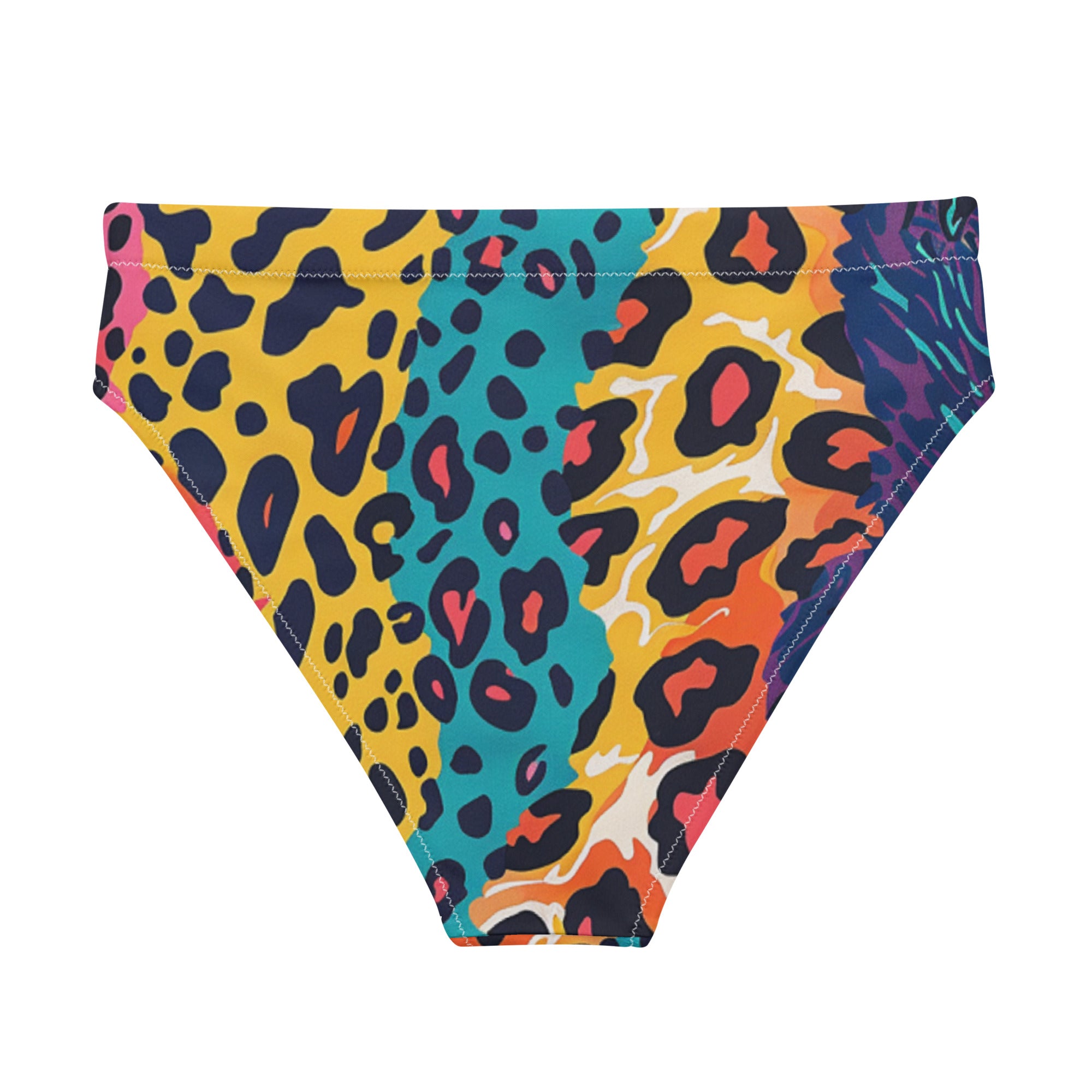 Recycled high-waisted bikini bottom