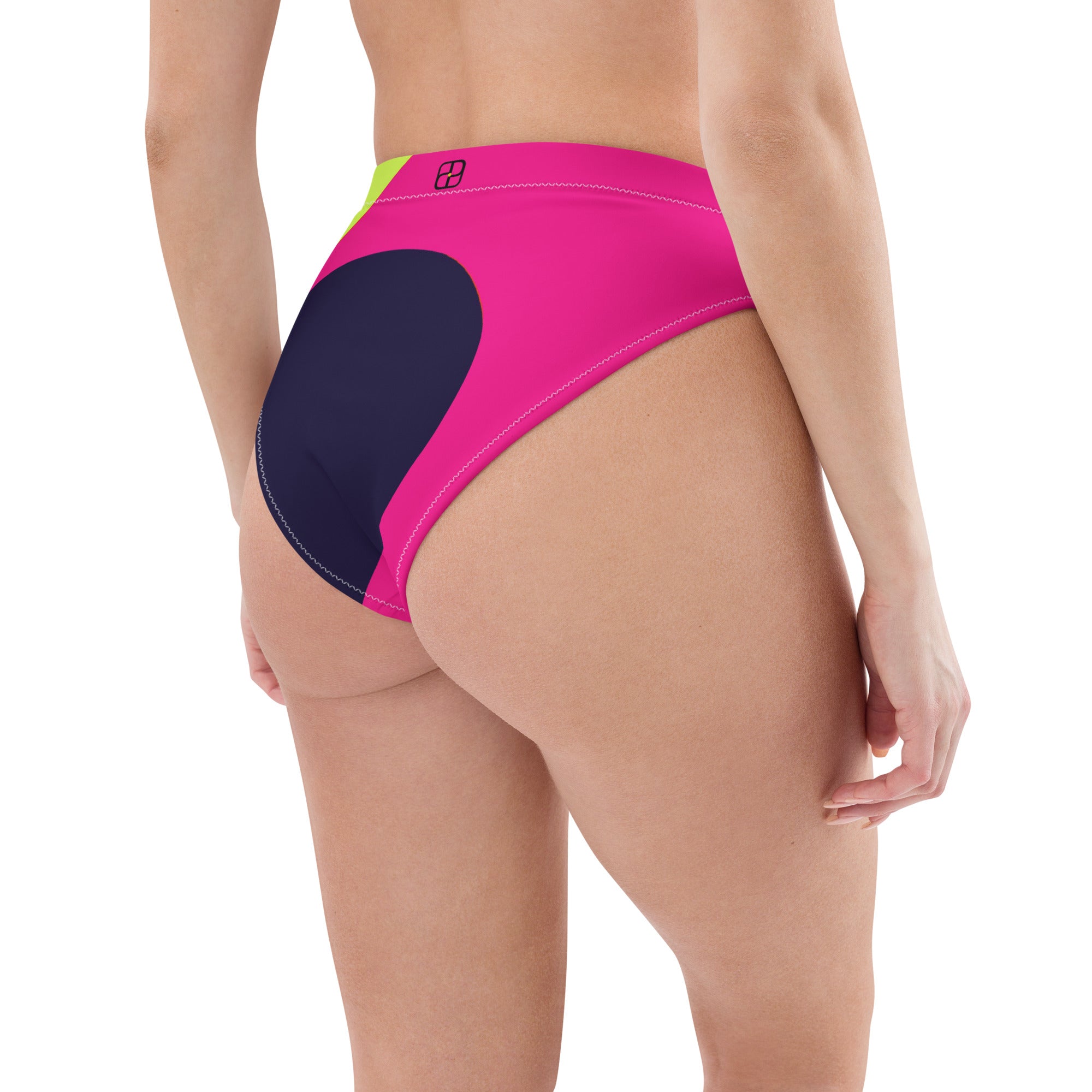 Recycled high-waisted bikini bottom
