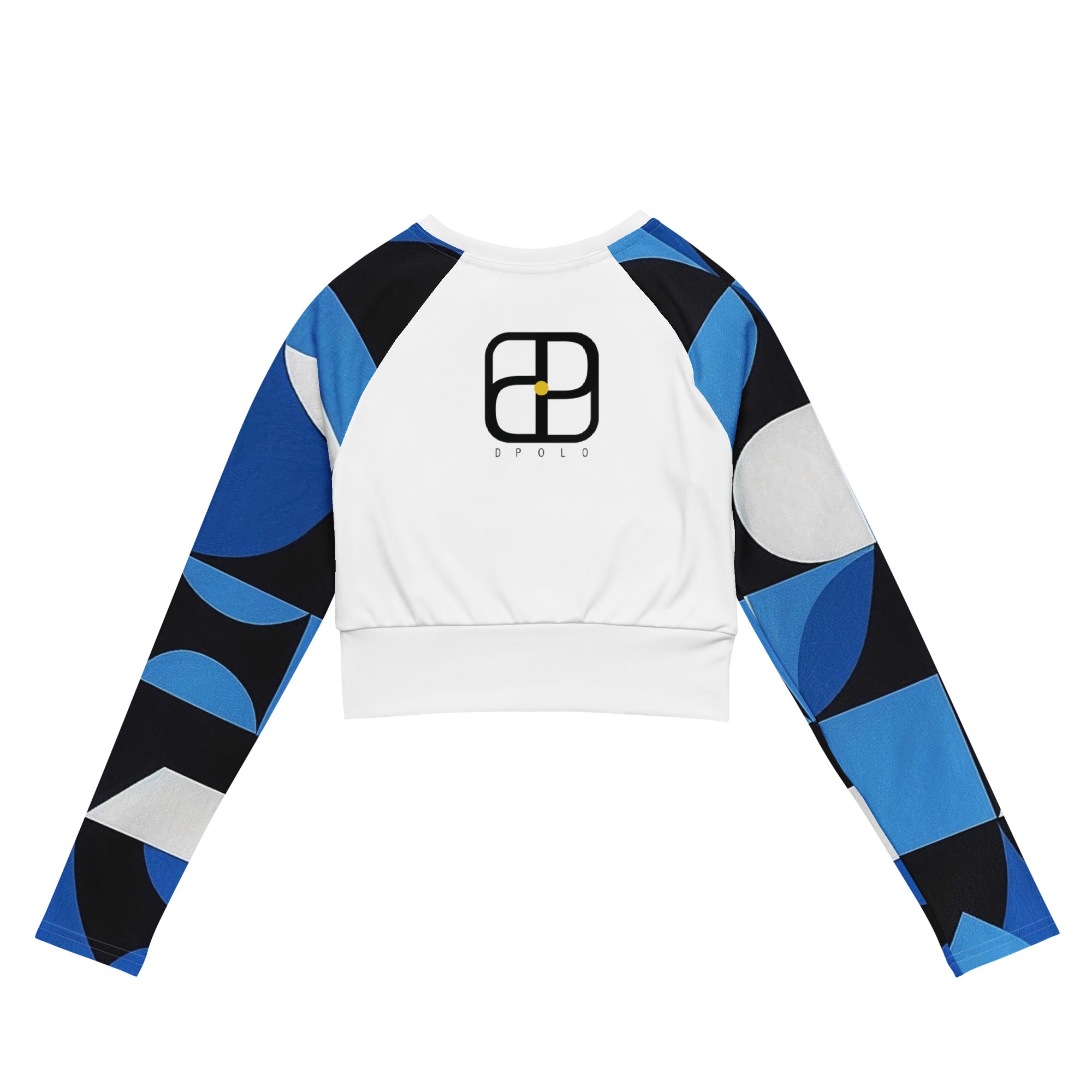 Recycled long-sleeve crop top