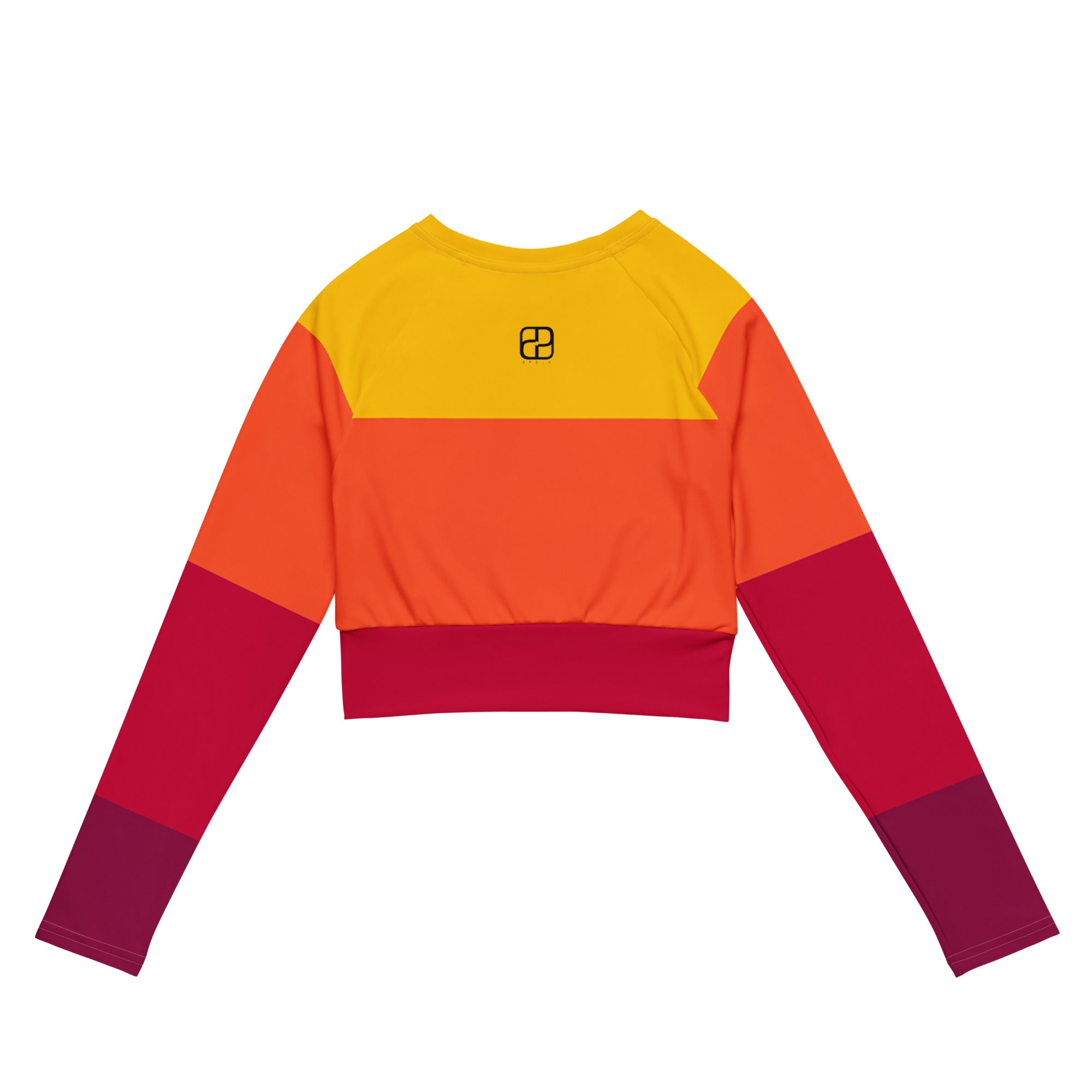 Recycled long-sleeve crop top