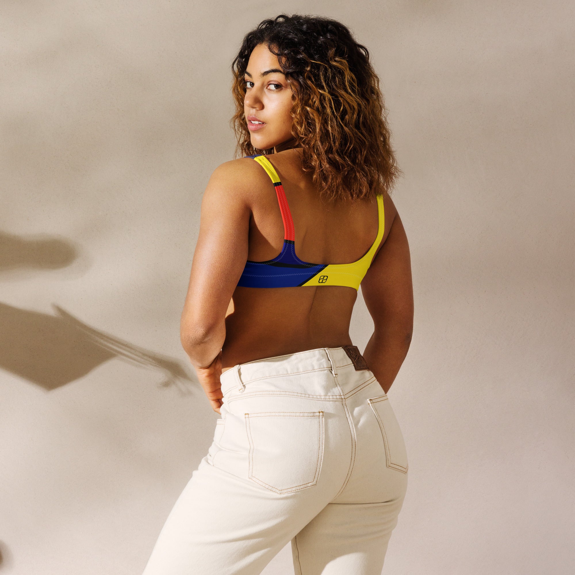 Recycled padded bikini top