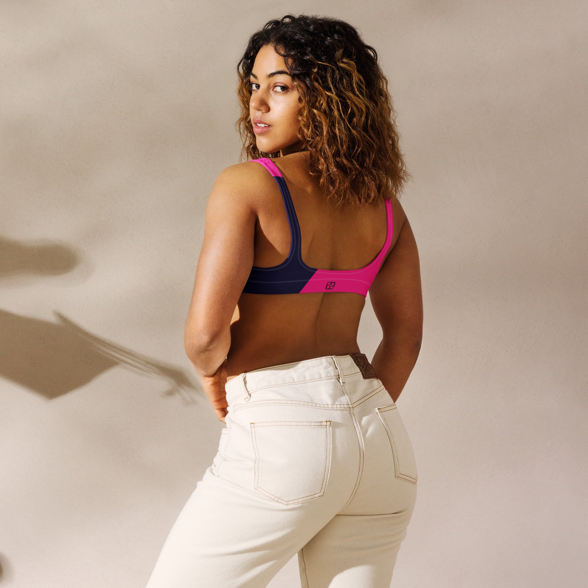 Recycled padded bikini top