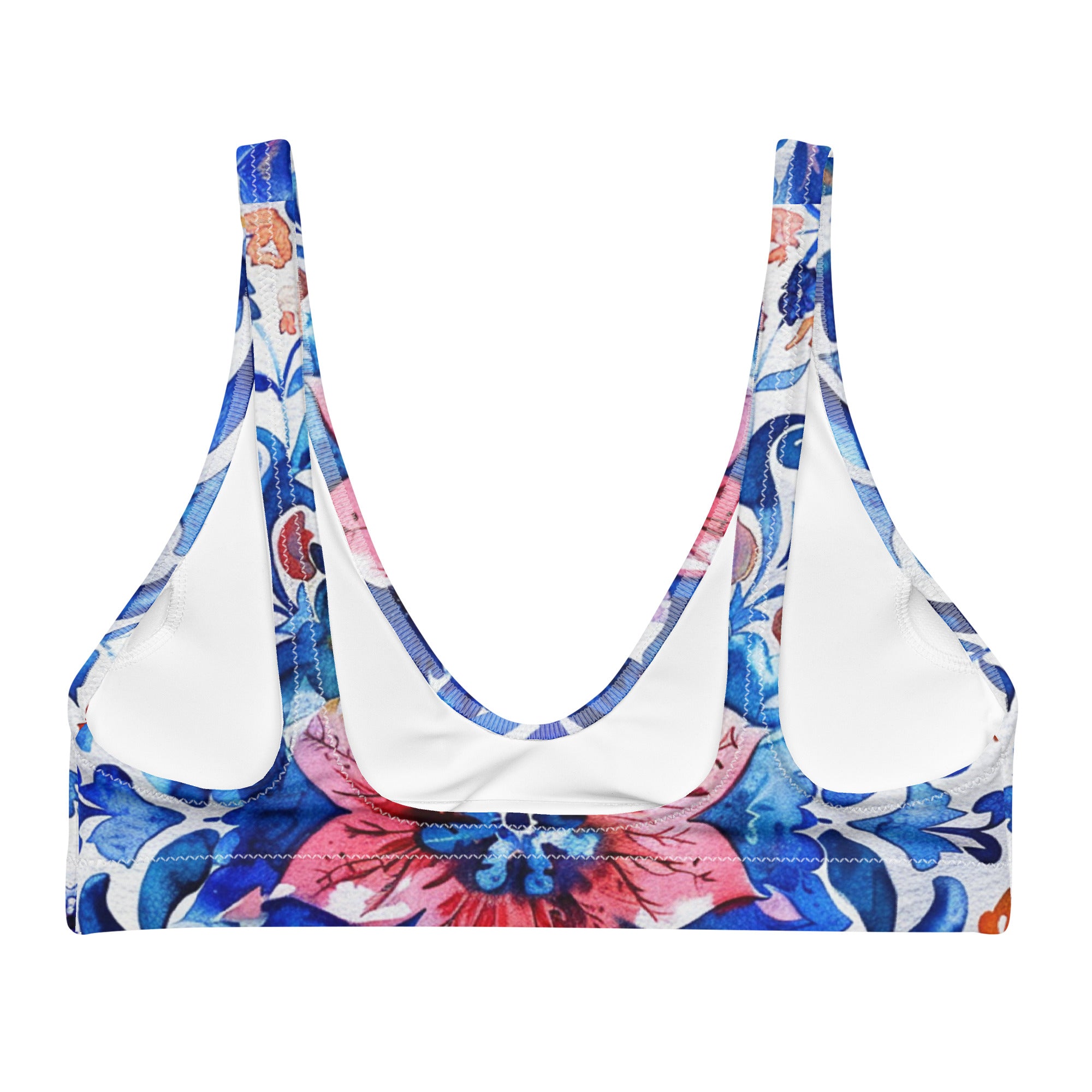 Recycled padded bikini top