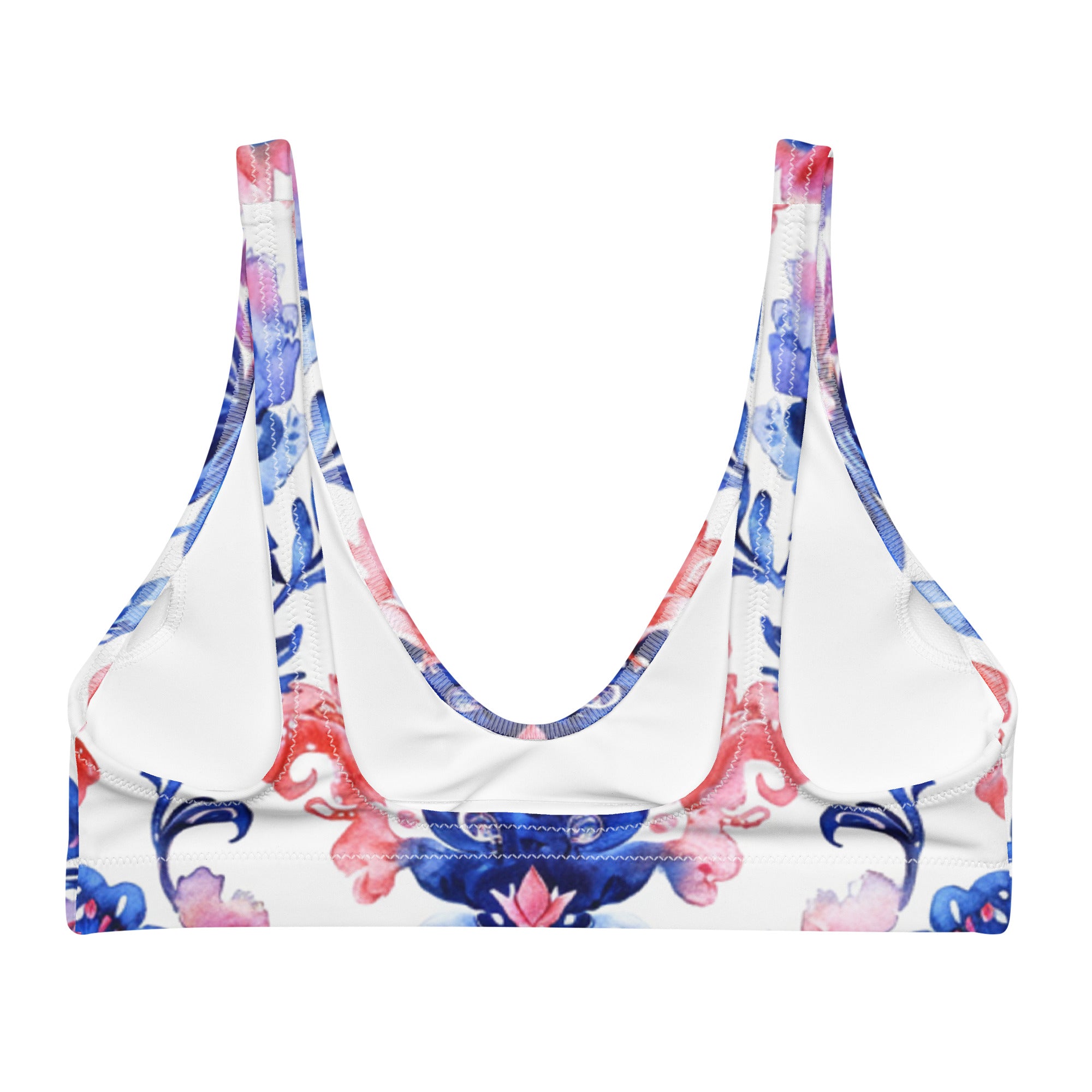 Recycled padded bikini top
