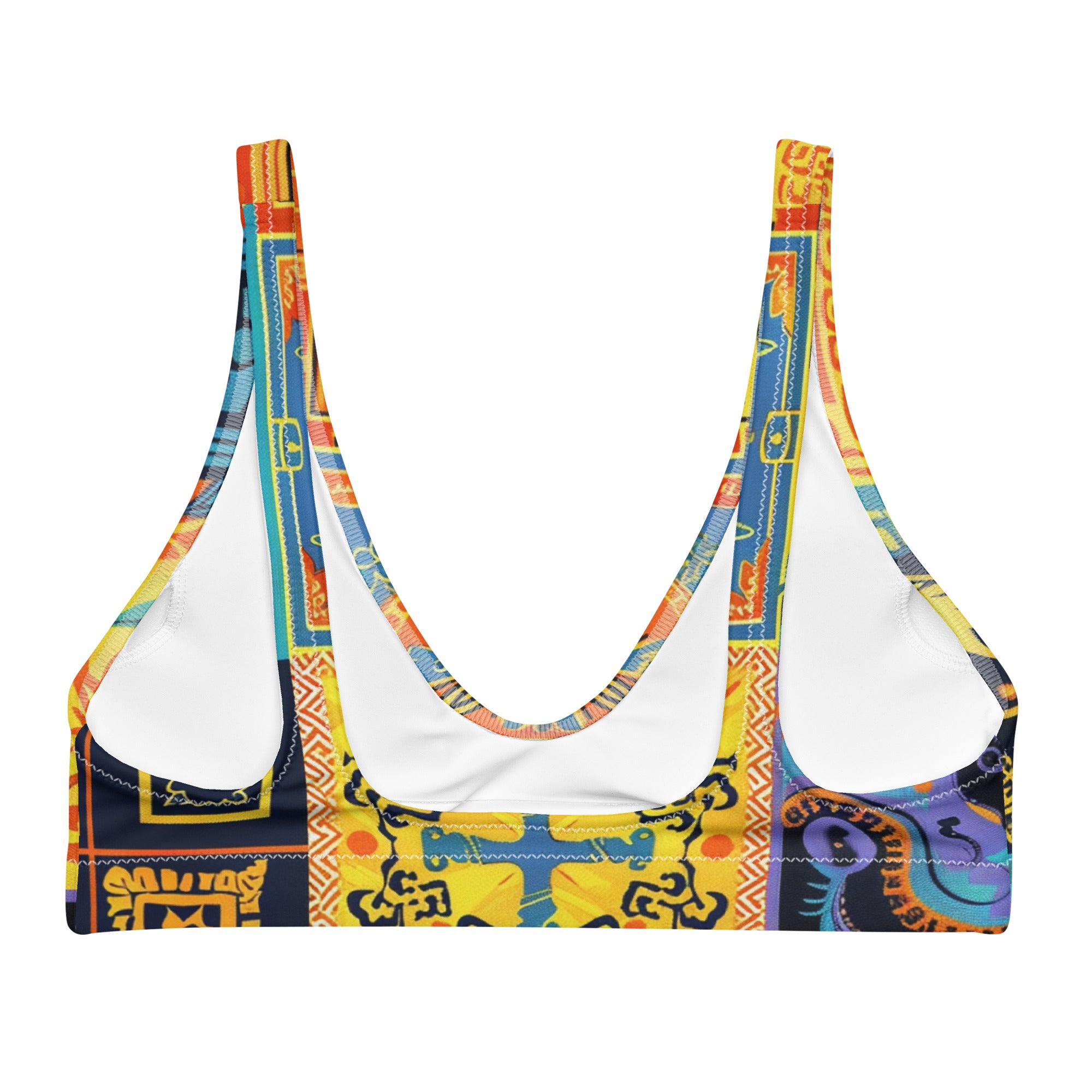 Recycled padded bikini top