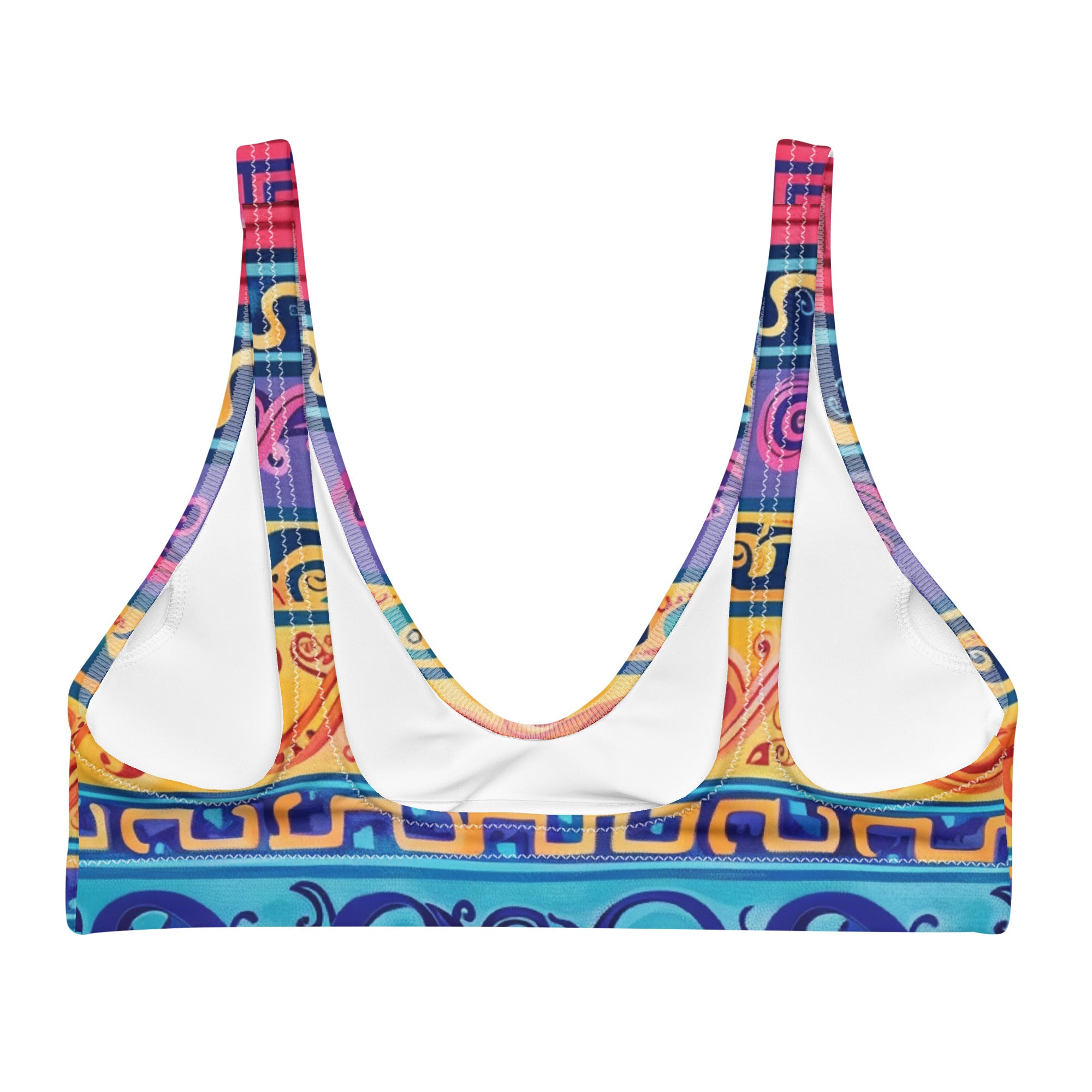 Recycled padded bikini top
