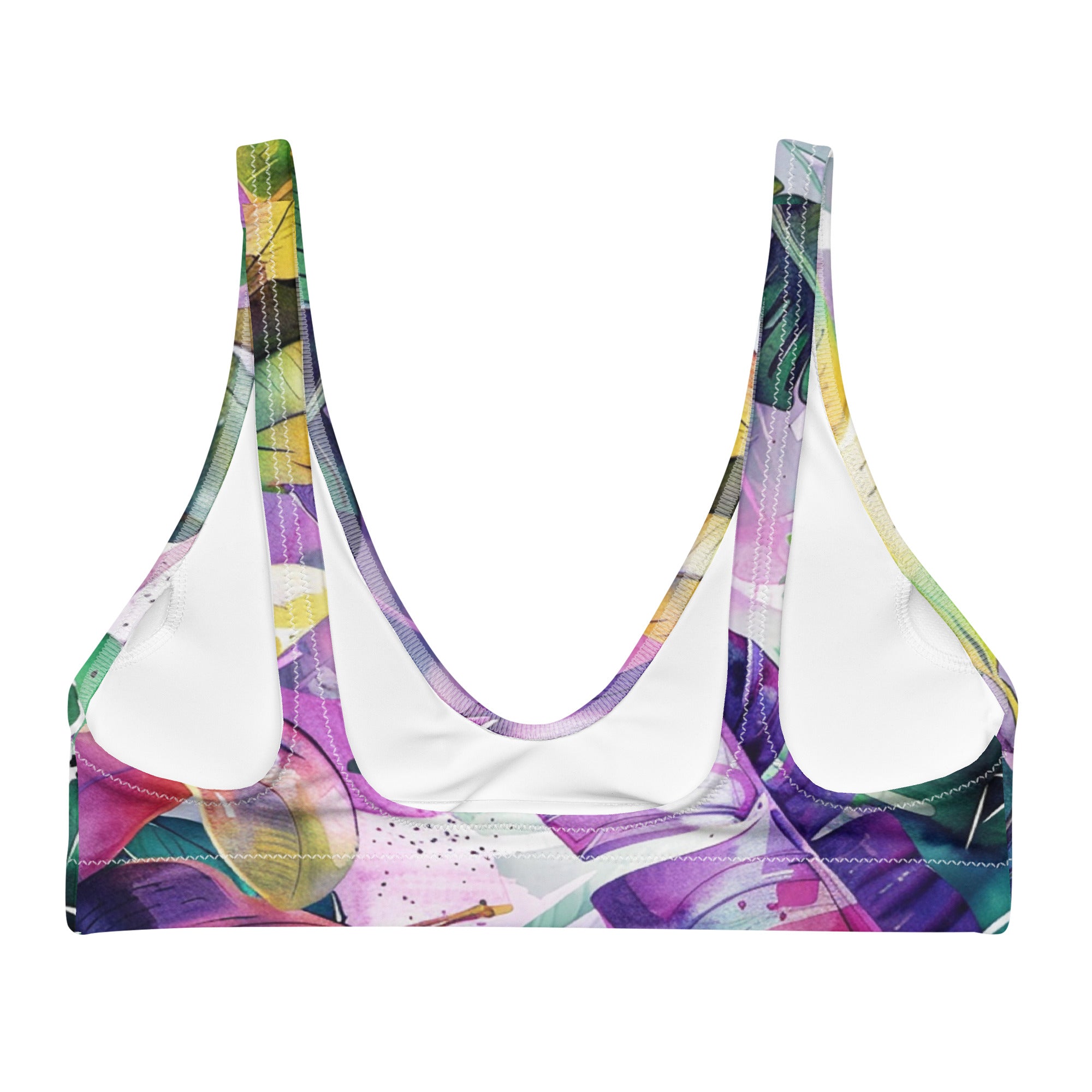 Recycled padded bikini top