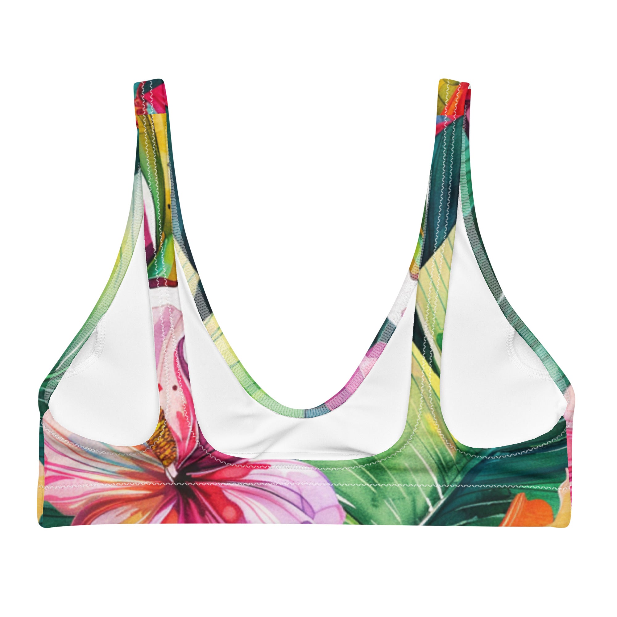 Recycled padded bikini top