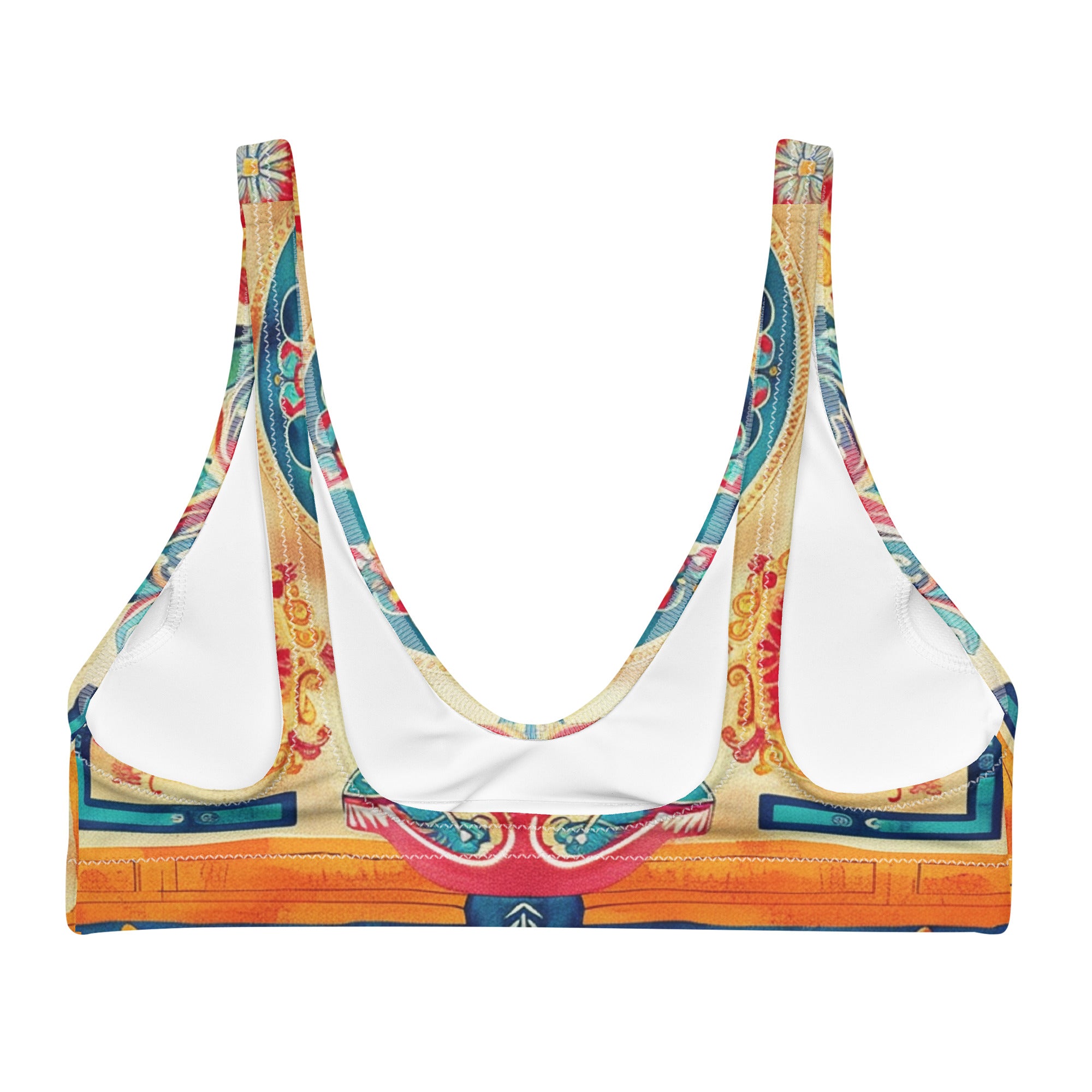 Recycled padded bikini top