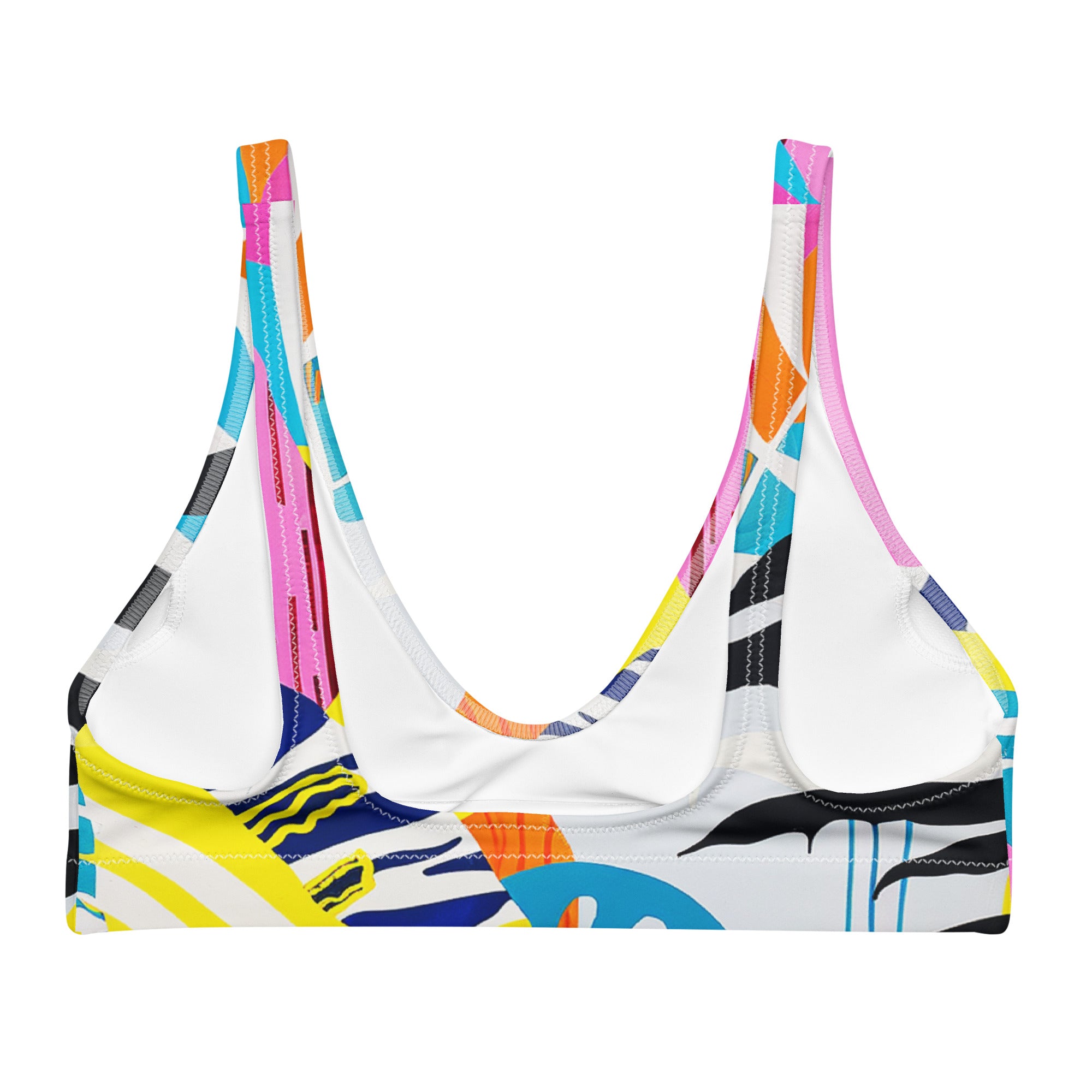 Recycled padded bikini top
