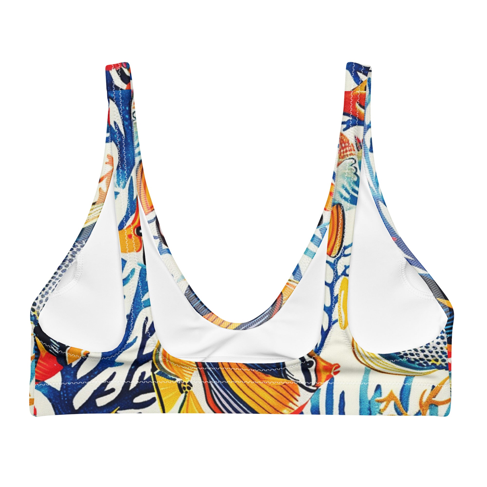 Recycled padded bikini top