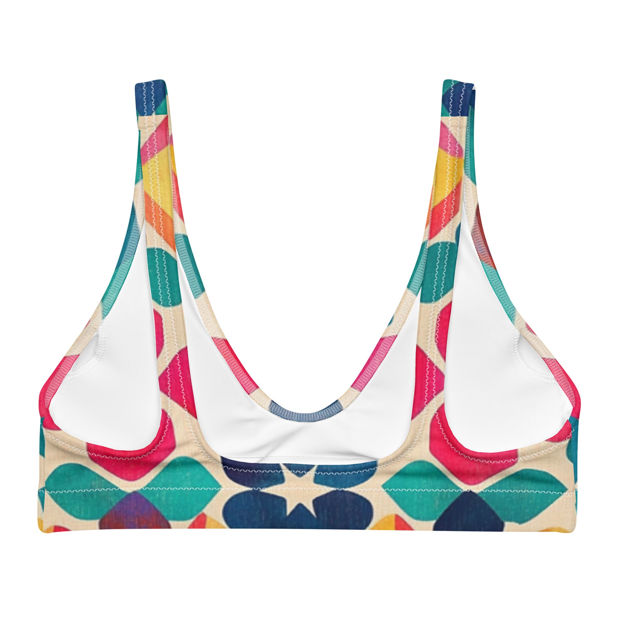 Recycled padded bikini top