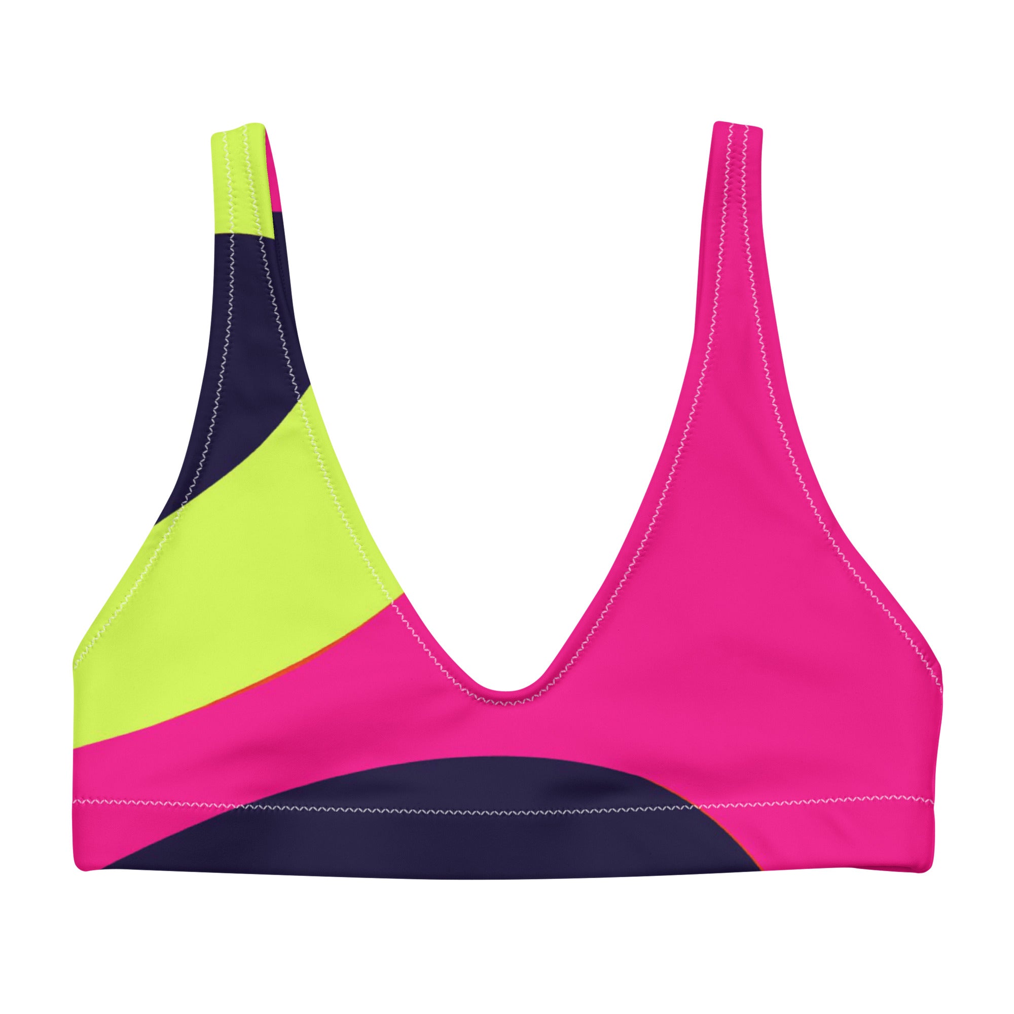 Recycled padded bikini top