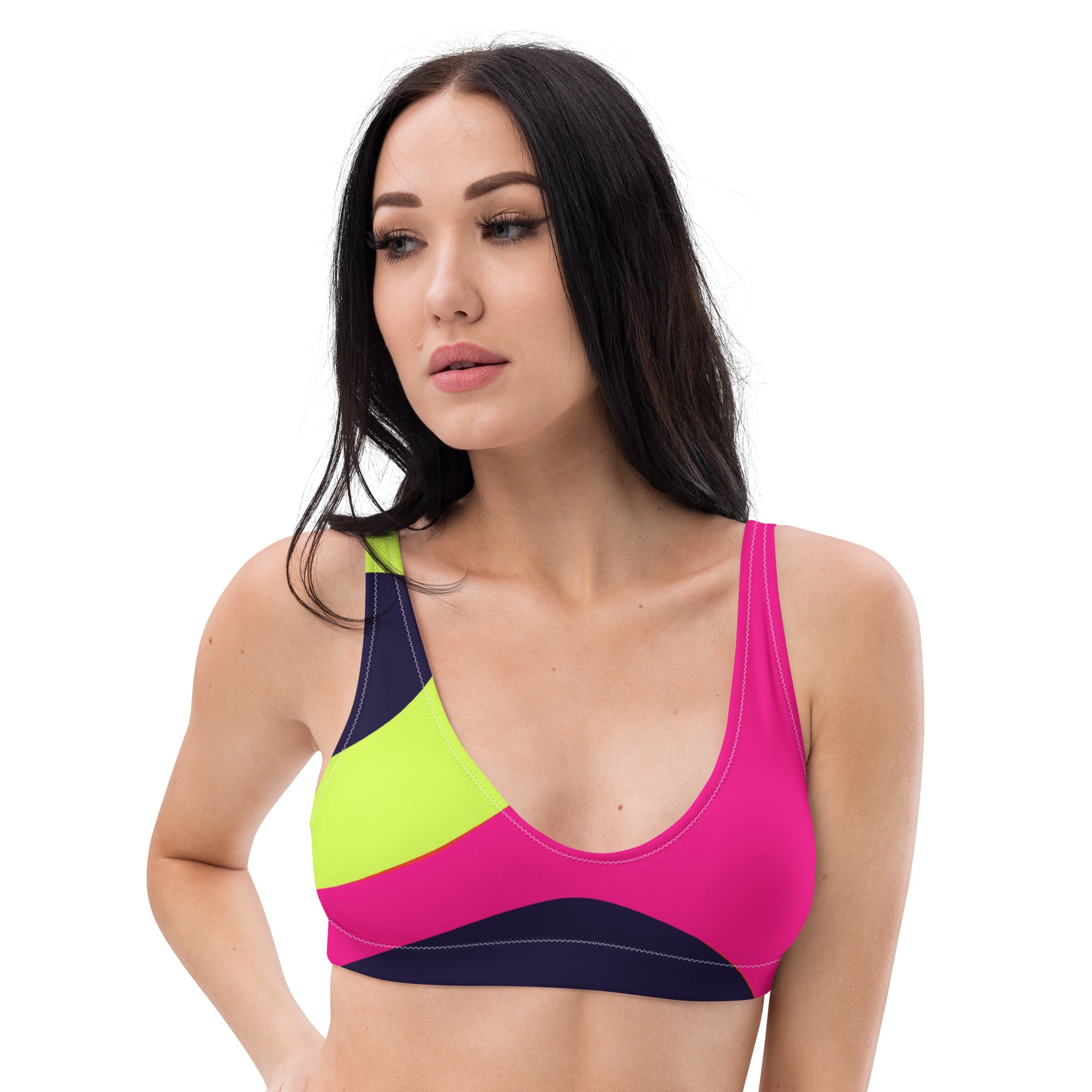 Recycled padded bikini top