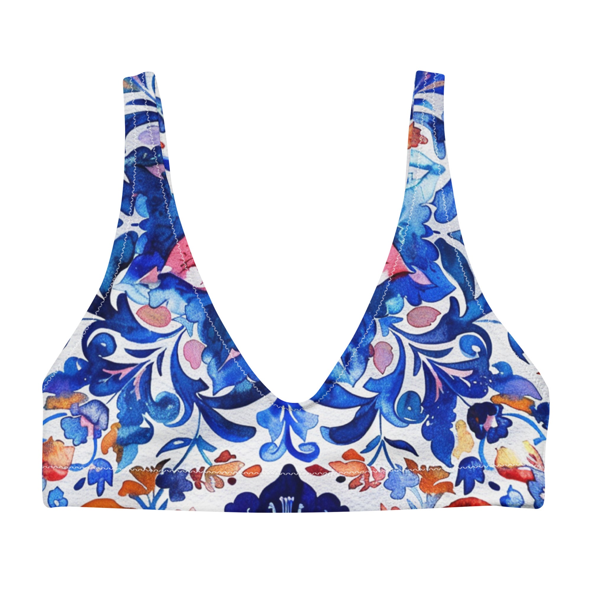 Recycled padded bikini top