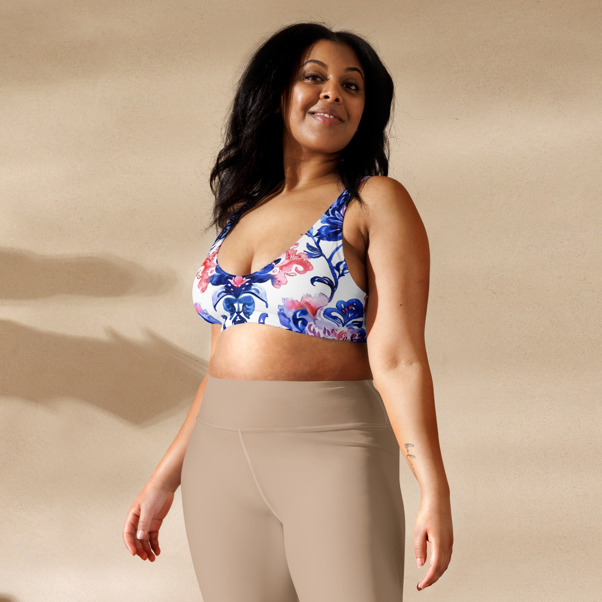 Recycled padded bikini top