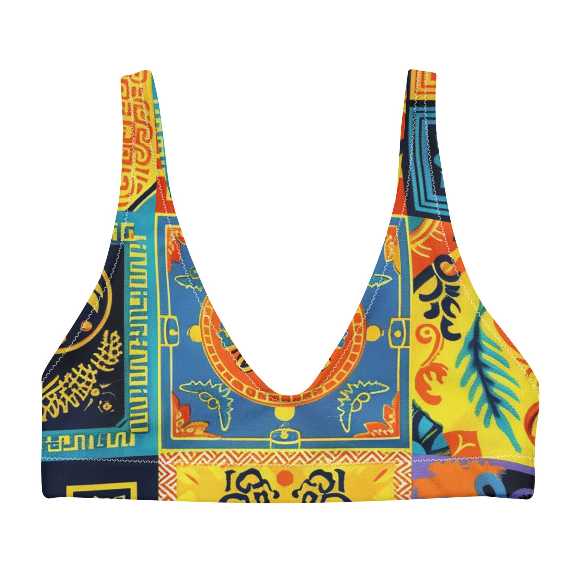 Recycled padded bikini top