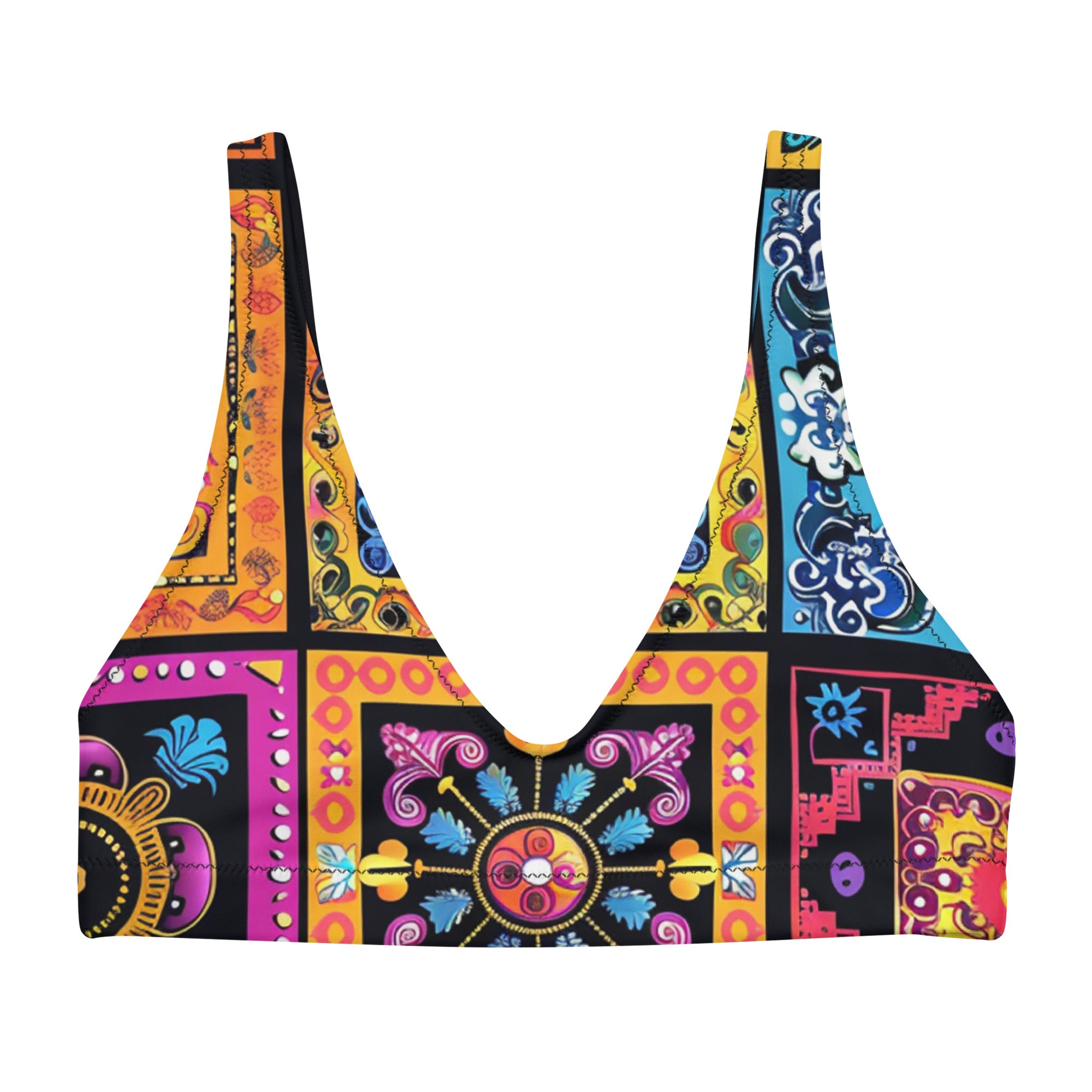 Recycled padded bikini top