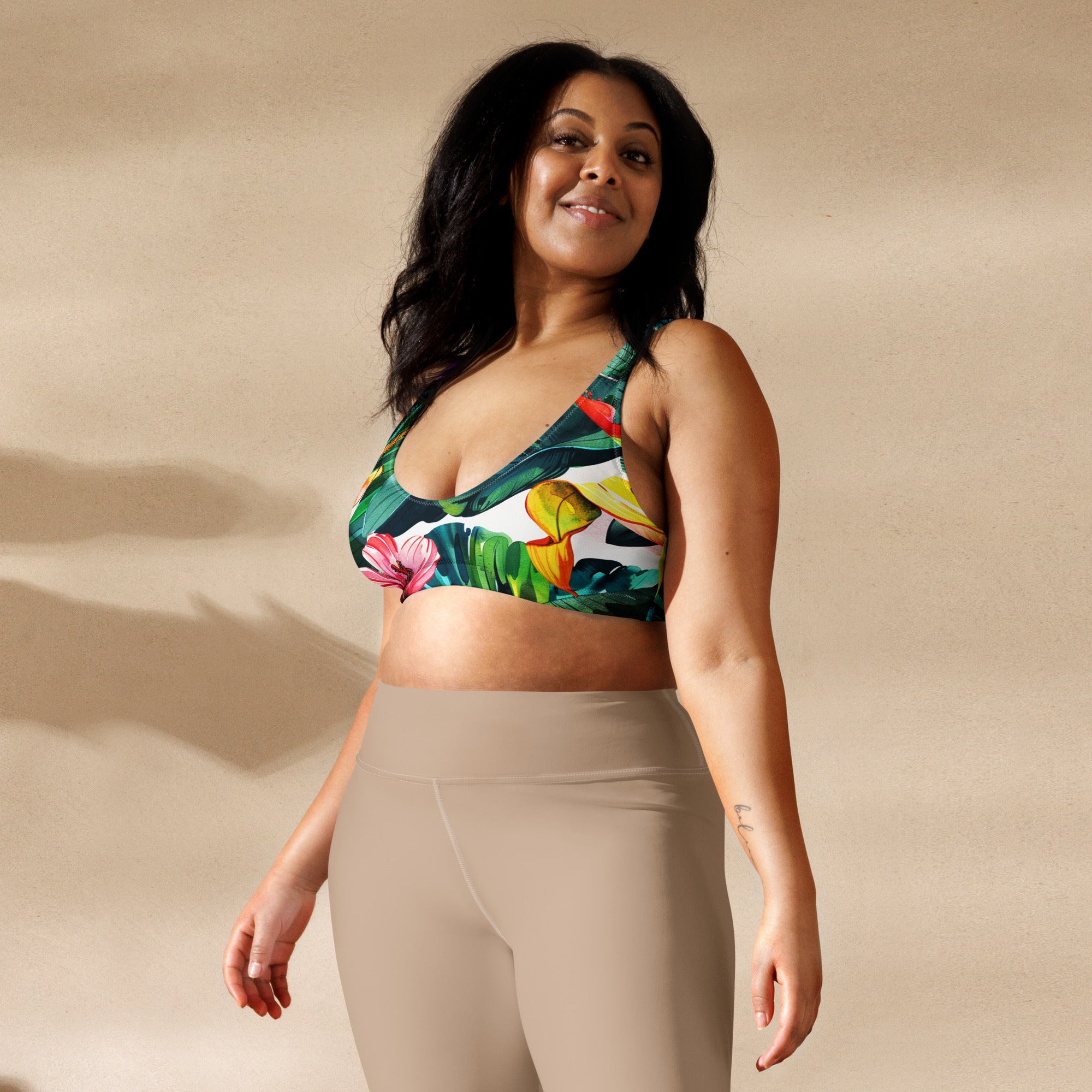 Recycled padded bikini top