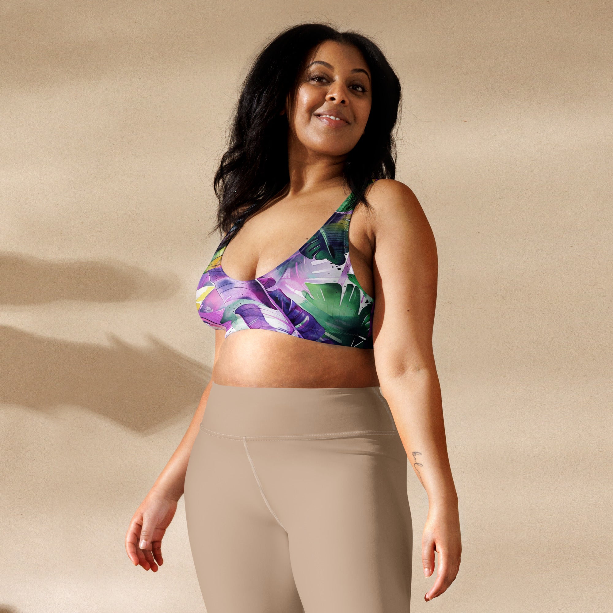 Recycled padded bikini top