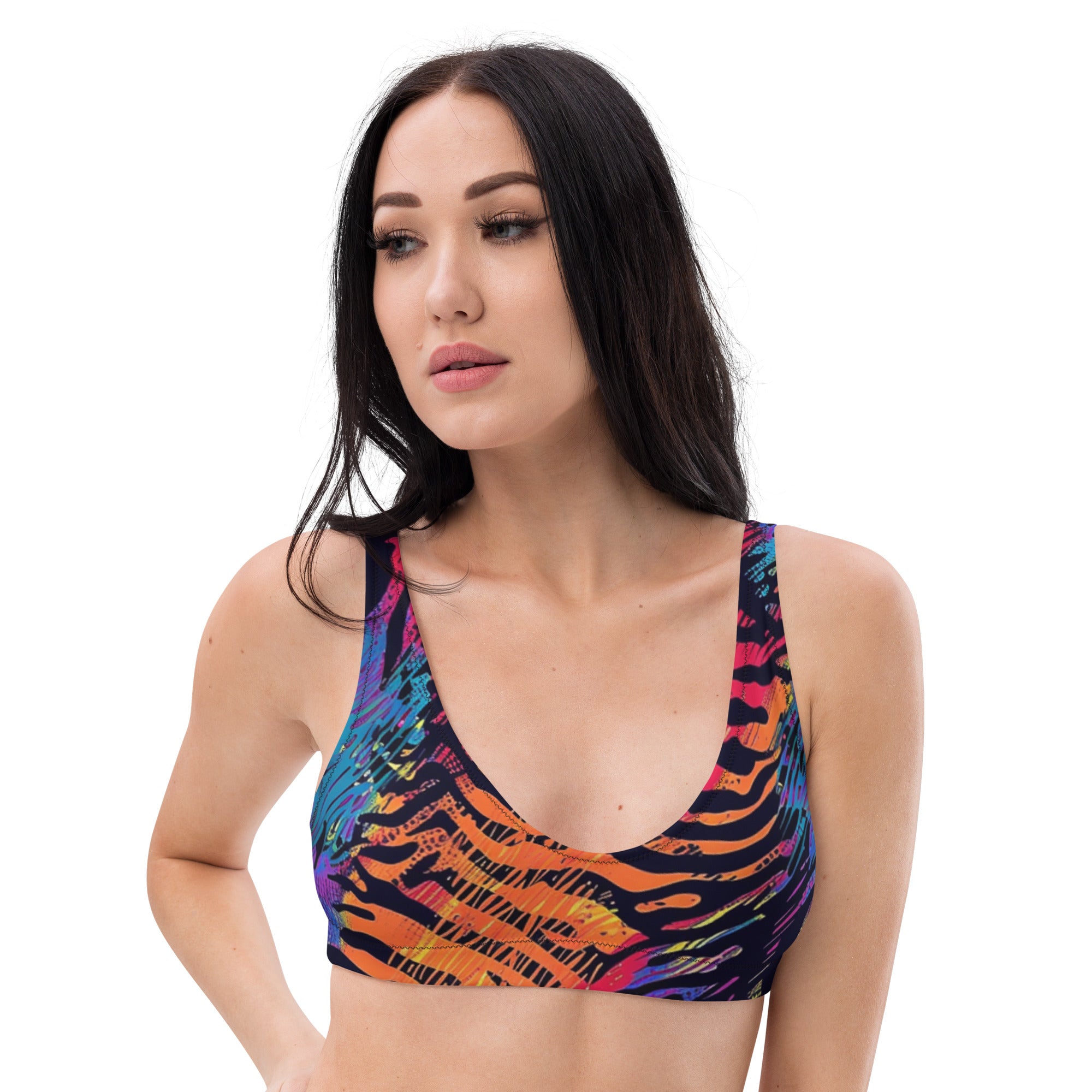 Recycled padded bikini top