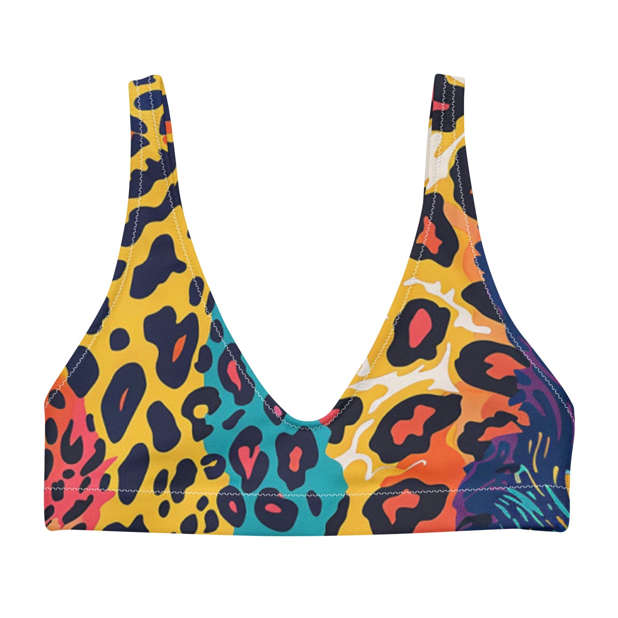 Recycled padded bikini top