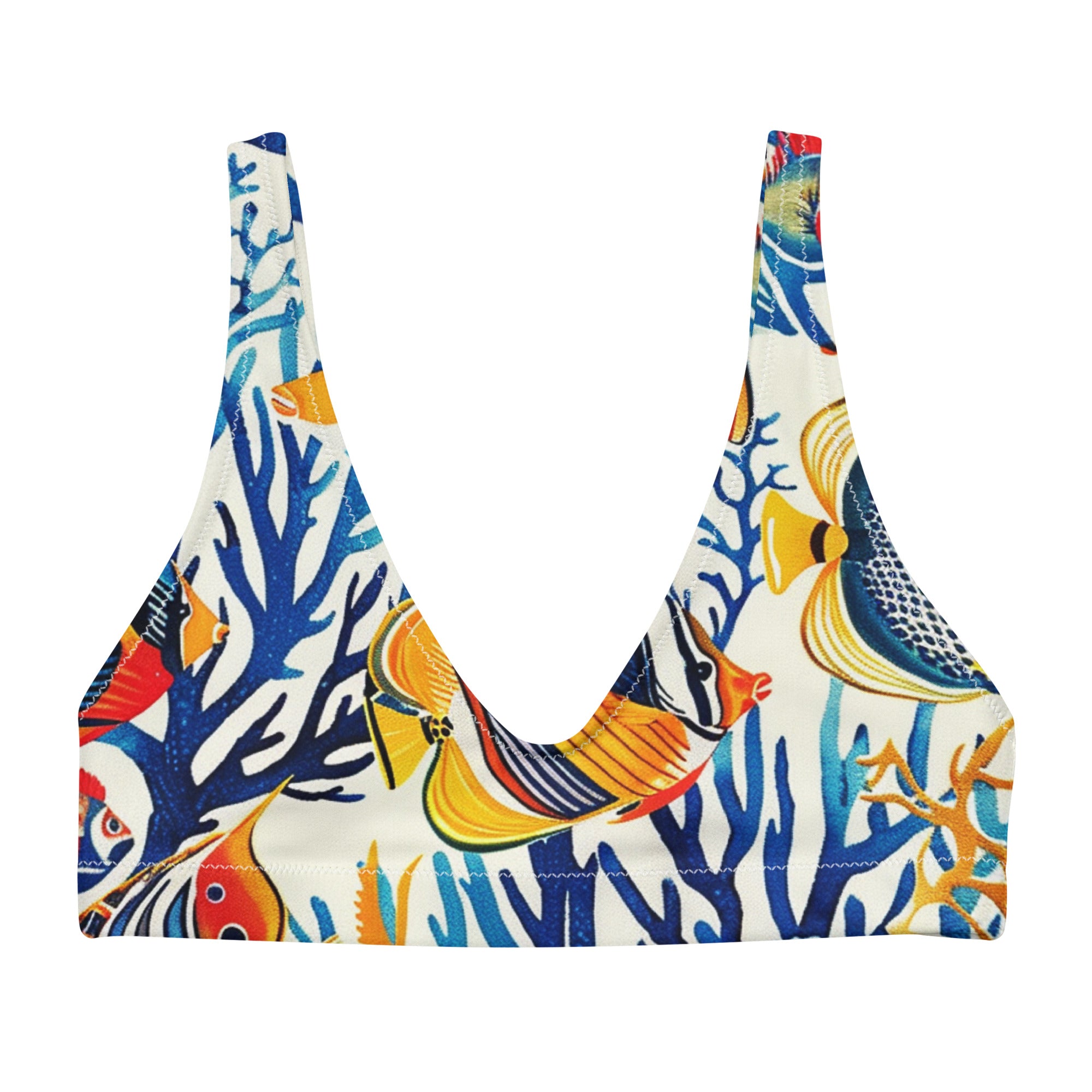 Recycled padded bikini top