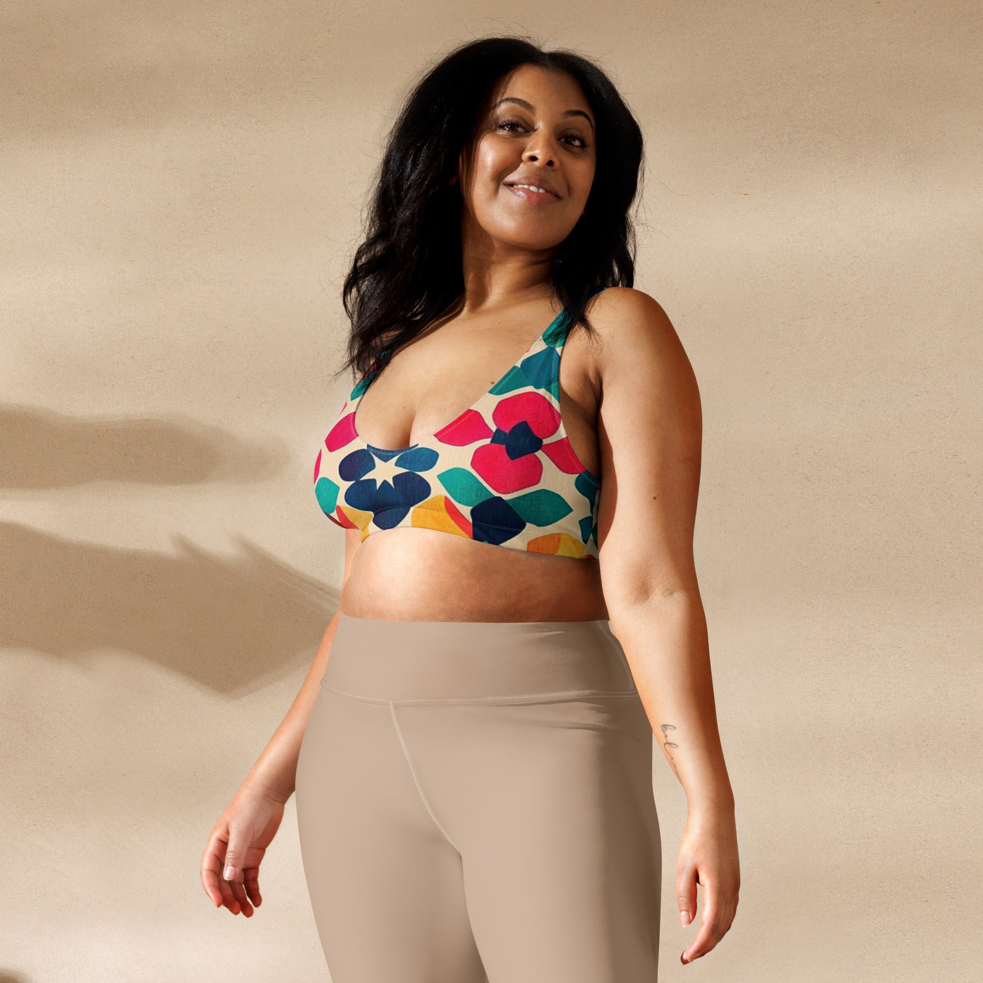 Recycled padded bikini top