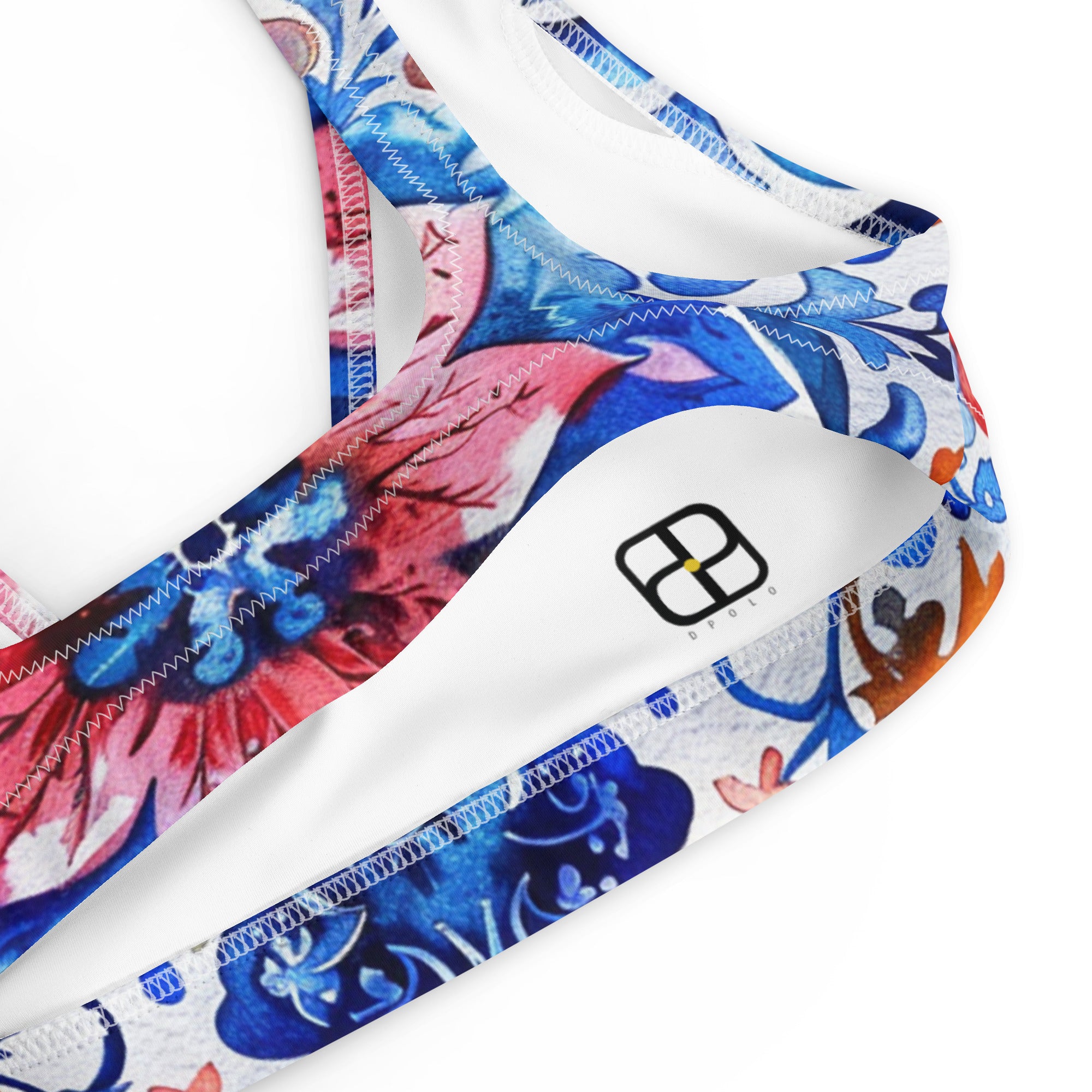 Recycled padded bikini top