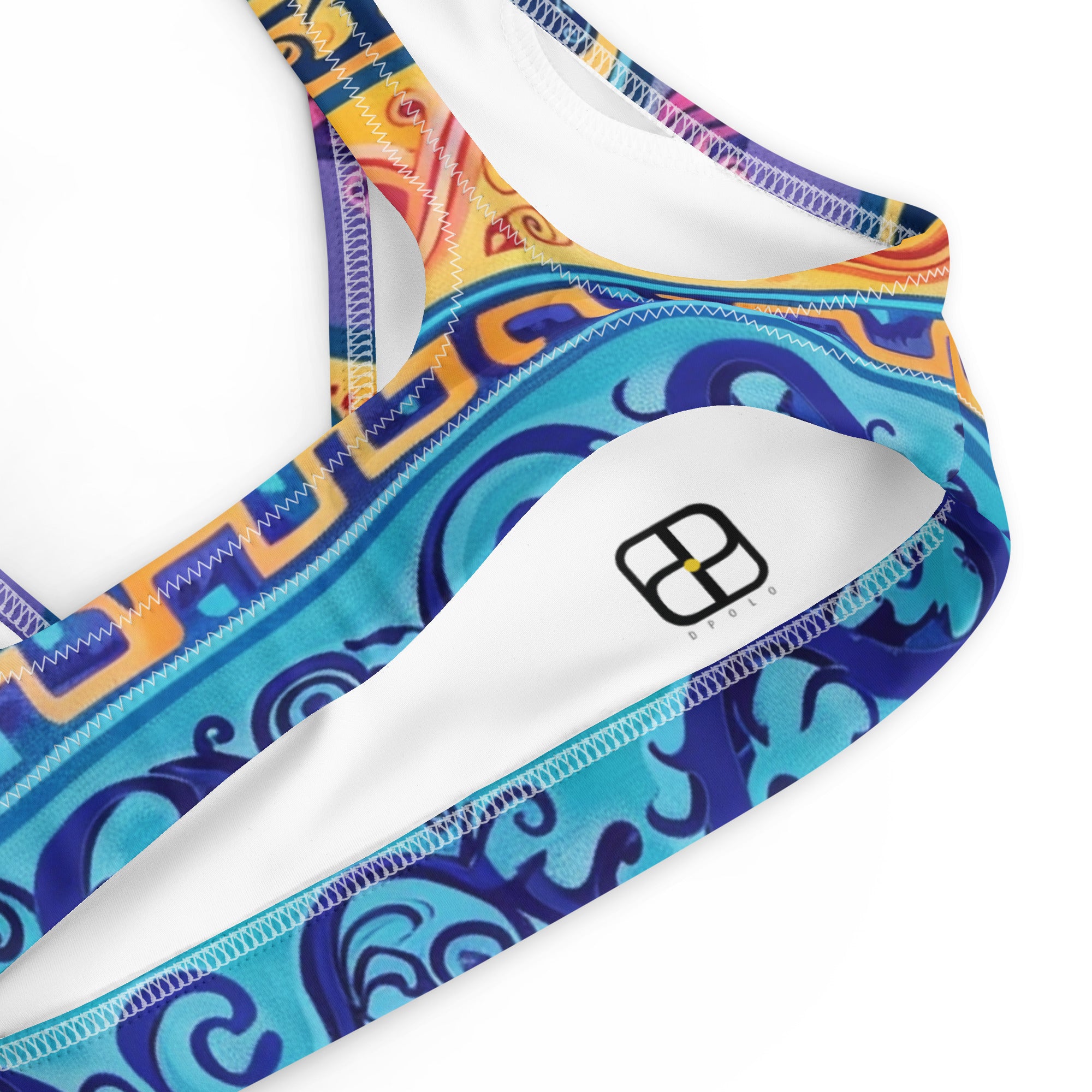 Recycled padded bikini top