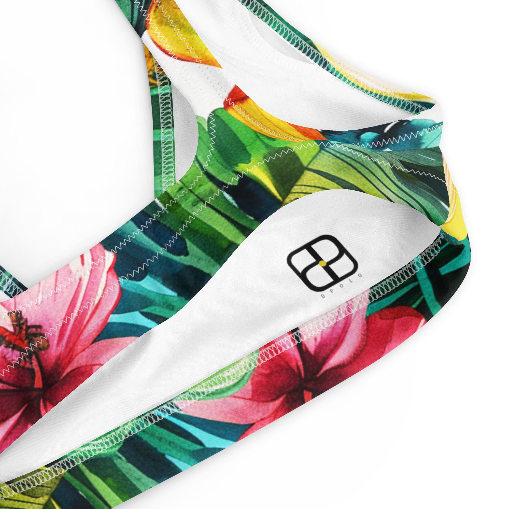 Recycled padded bikini top