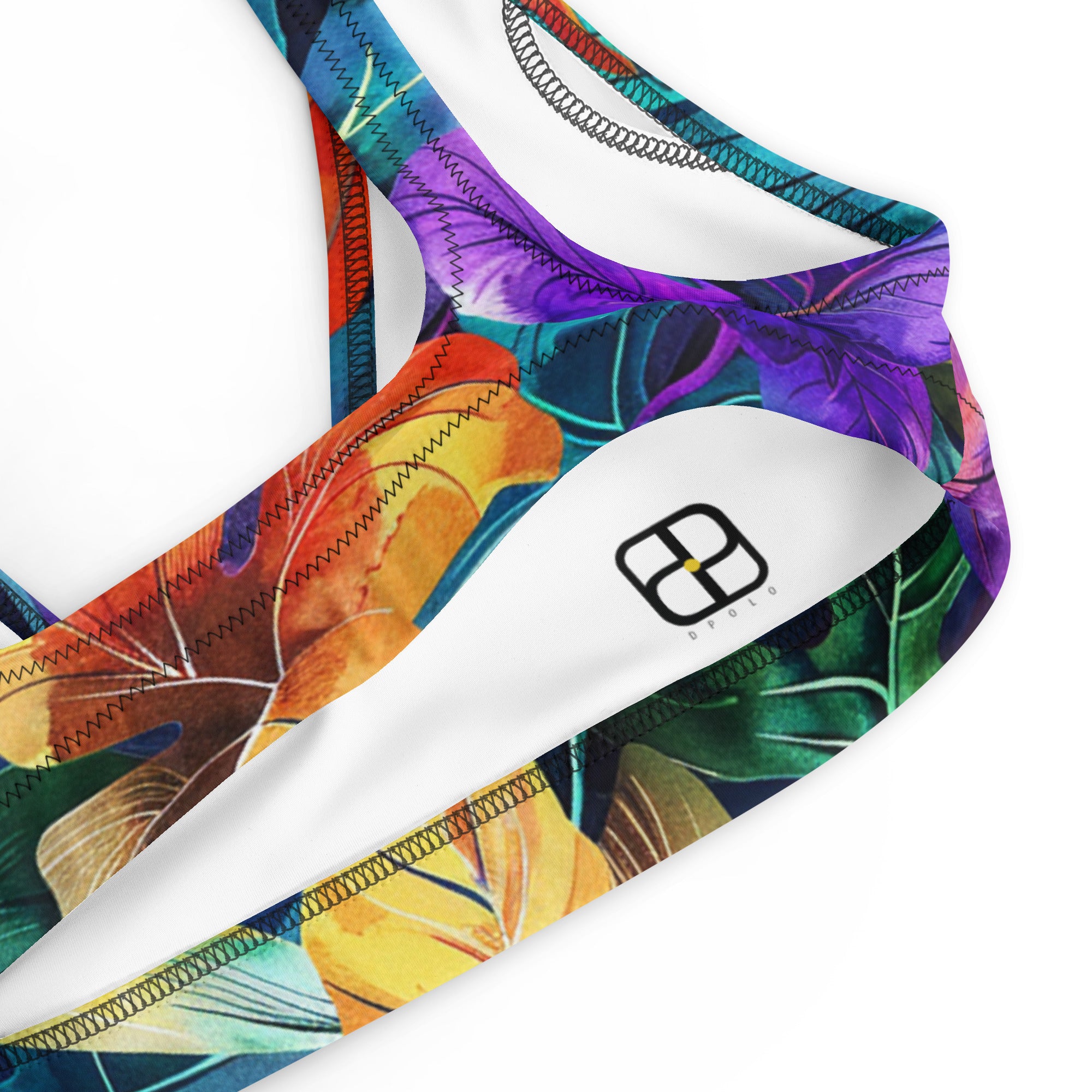 Recycled padded bikini top
