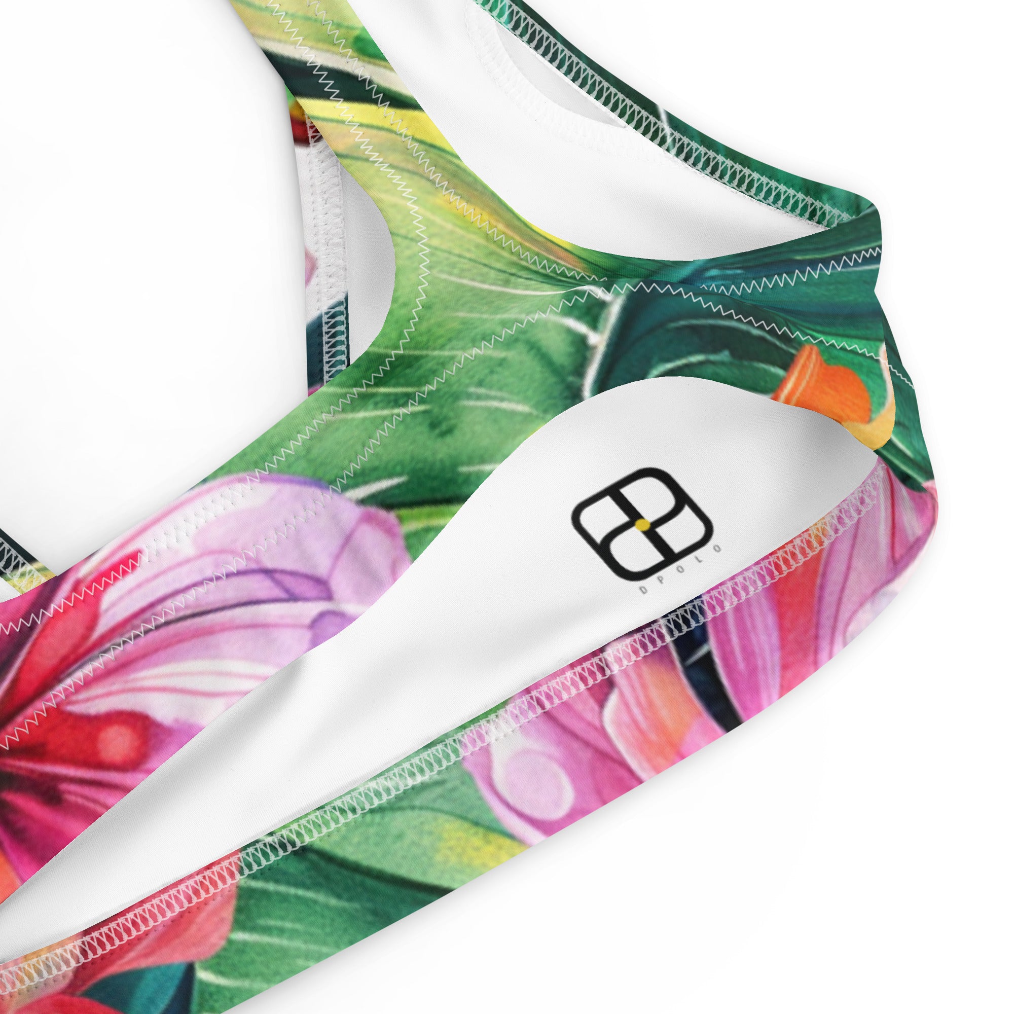 Recycled padded bikini top