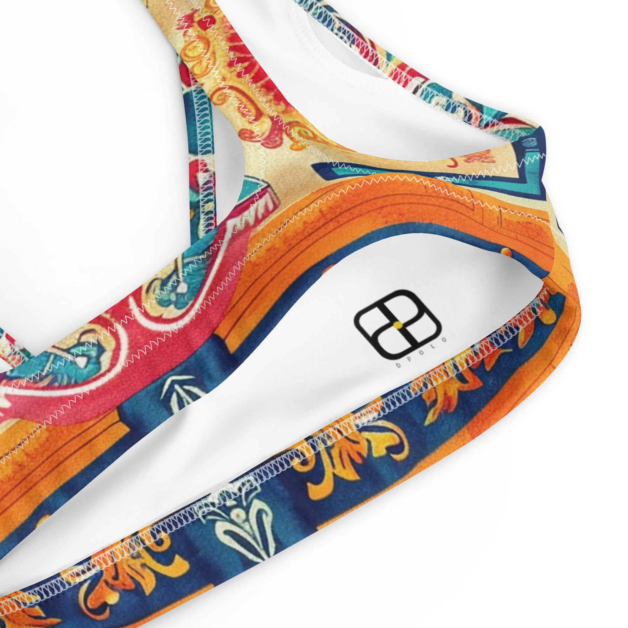 Recycled padded bikini top