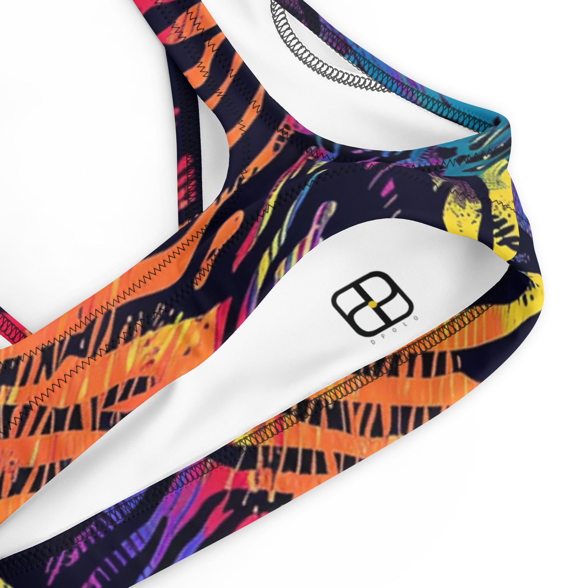 Recycled padded bikini top